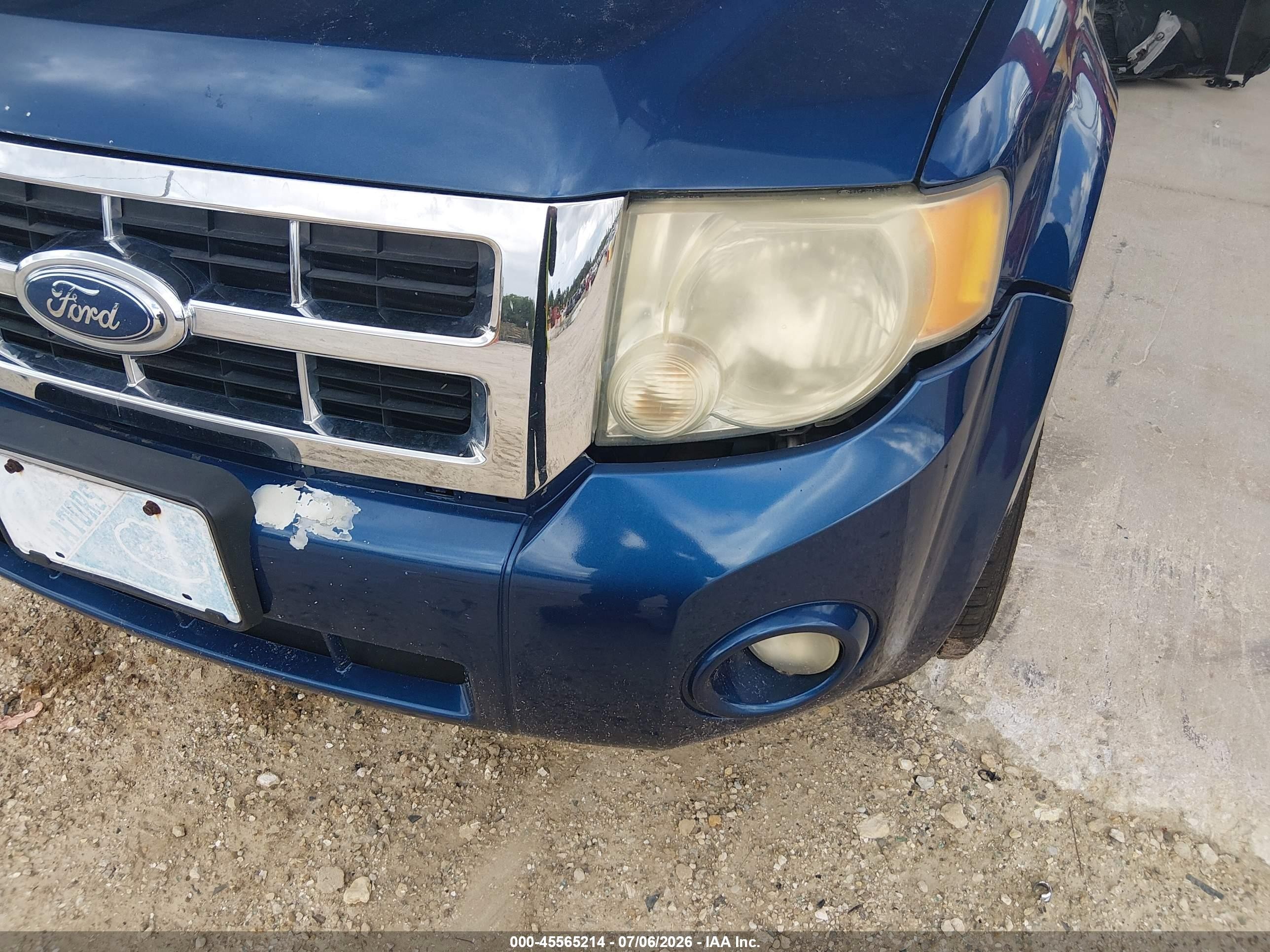 2008 Ford Escape Xlt Blue vin: 1FMCU03118KE30749