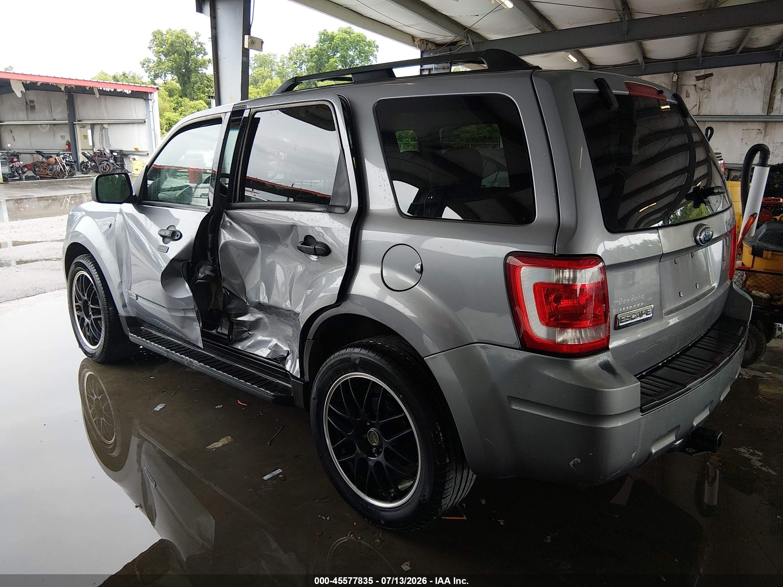 2008 Ford Escape Xlt Gray vin: 1FMCU03118KE76744