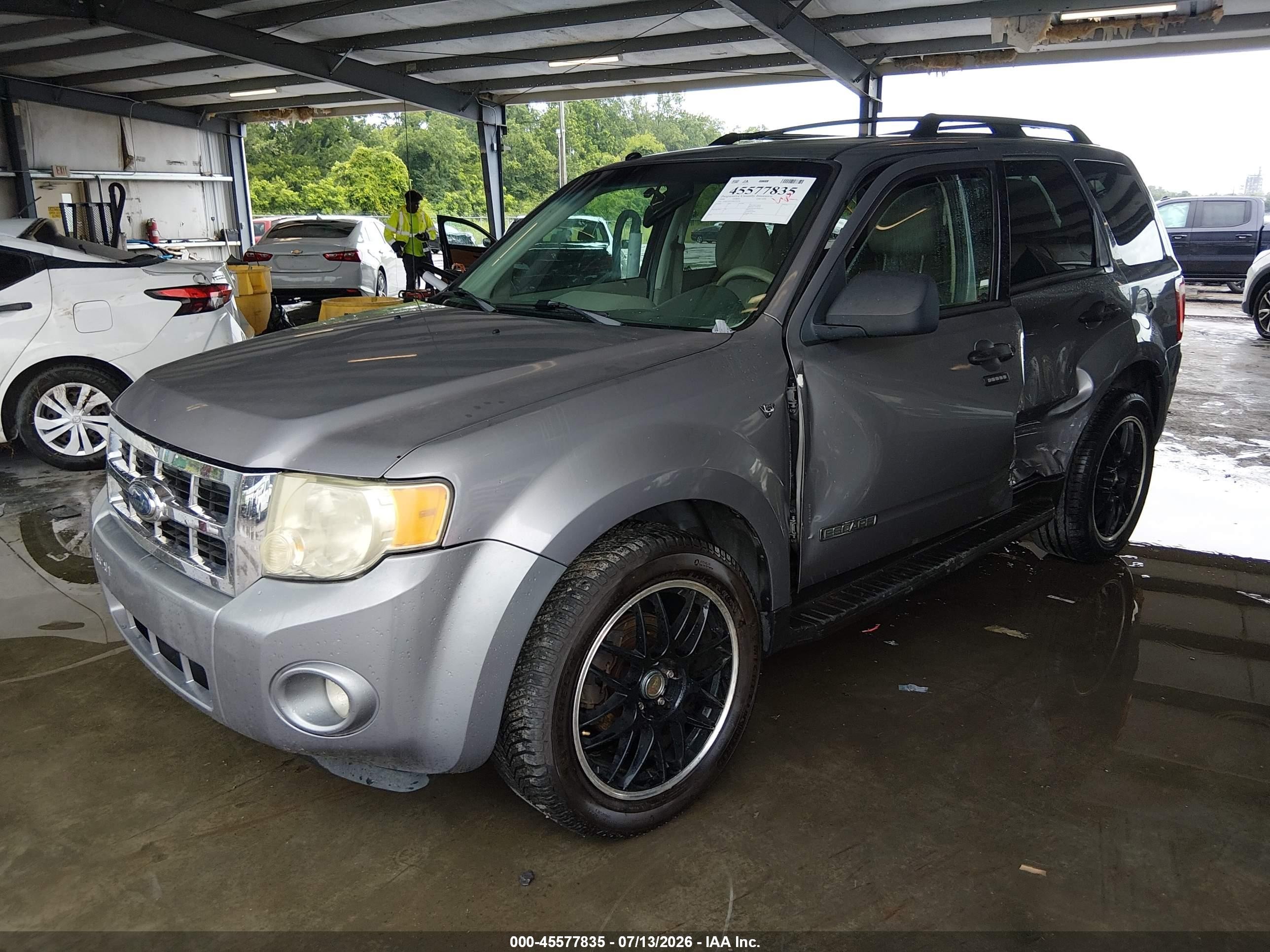 2008 Ford Escape Xlt Gray vin: 1FMCU03118KE76744
