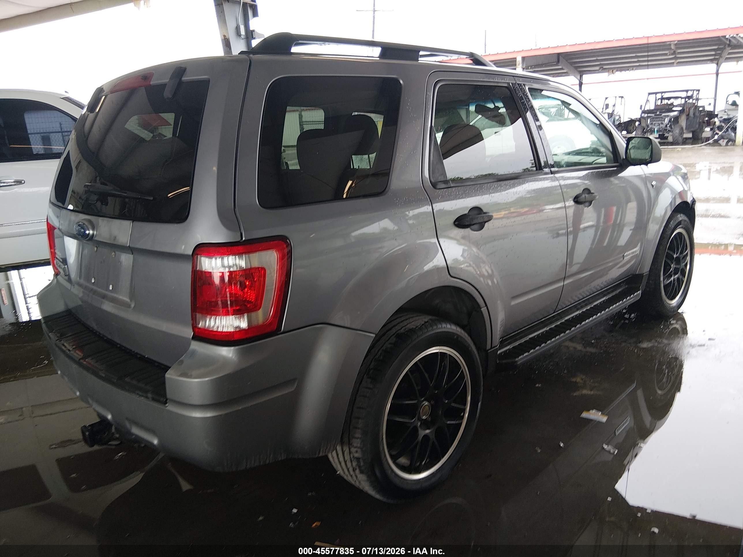 2008 Ford Escape Xlt Gray vin: 1FMCU03118KE76744
