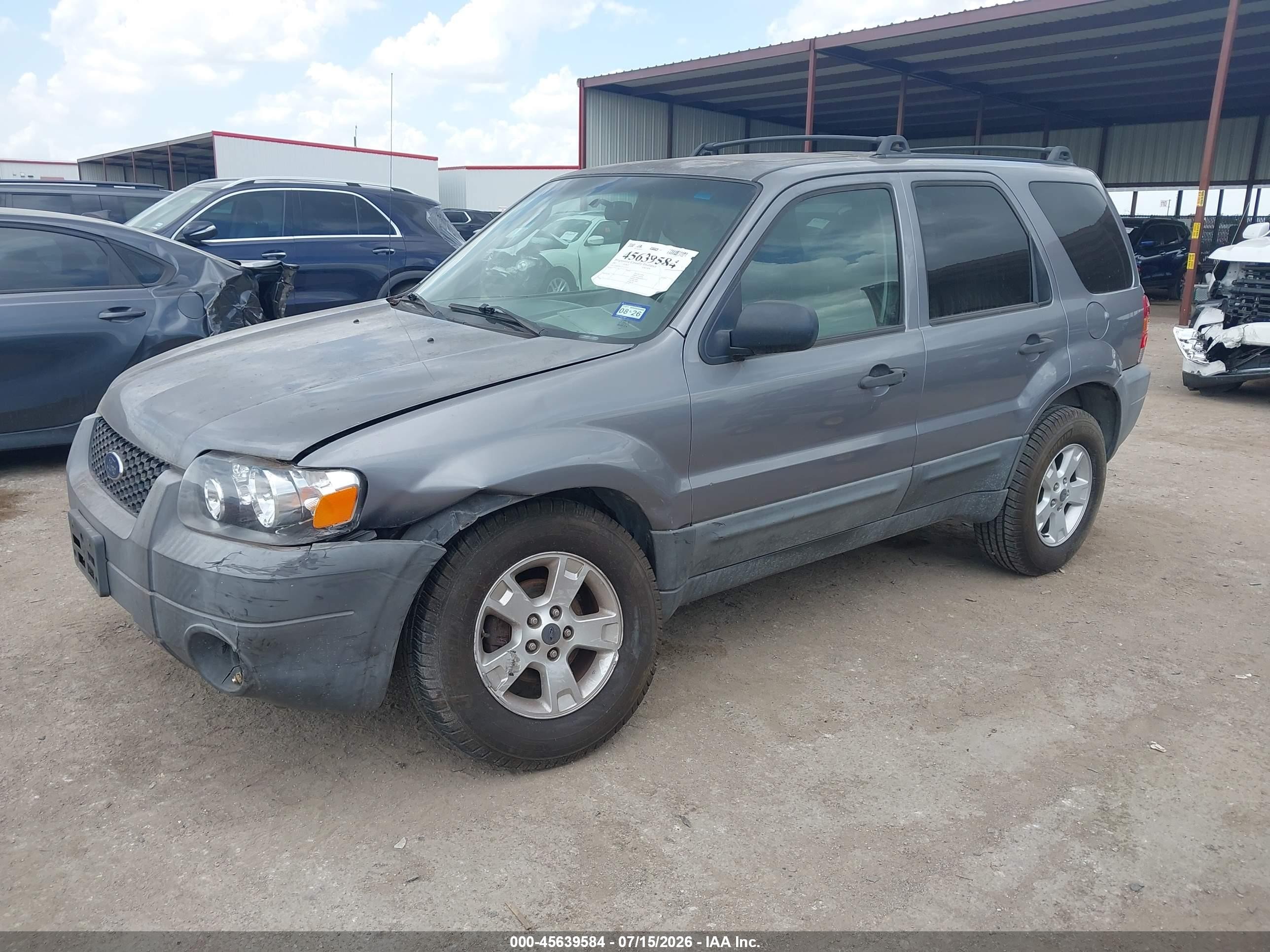 2007 Ford Escape Xlt/xlt Sport Gray vin: 1FMCU03127KC07375