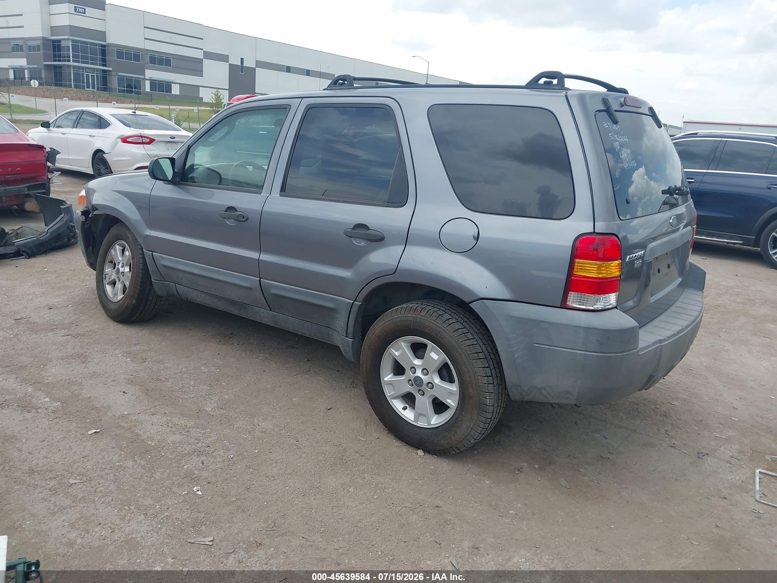 2007 Ford Escape Xlt/xlt Sport Gray vin: 1FMCU03127KC07375