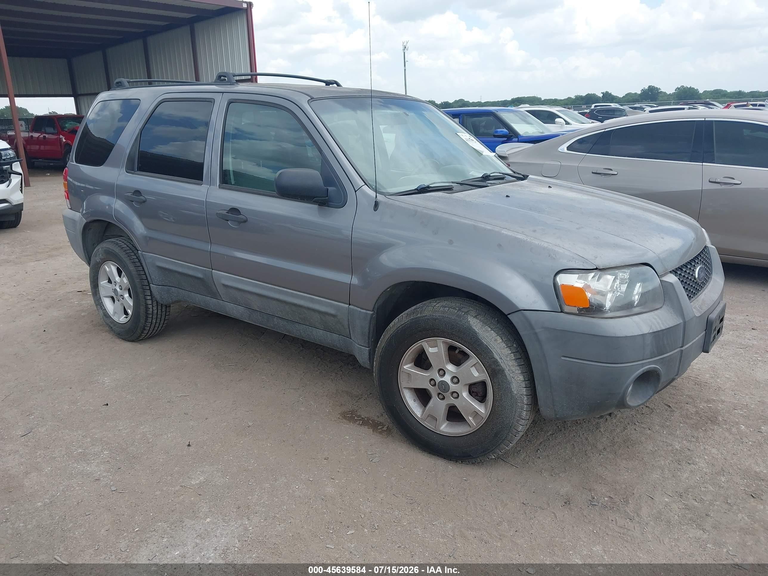 2007 Ford Escape Xlt/xlt Sport Gray vin: 1FMCU03127KC07375