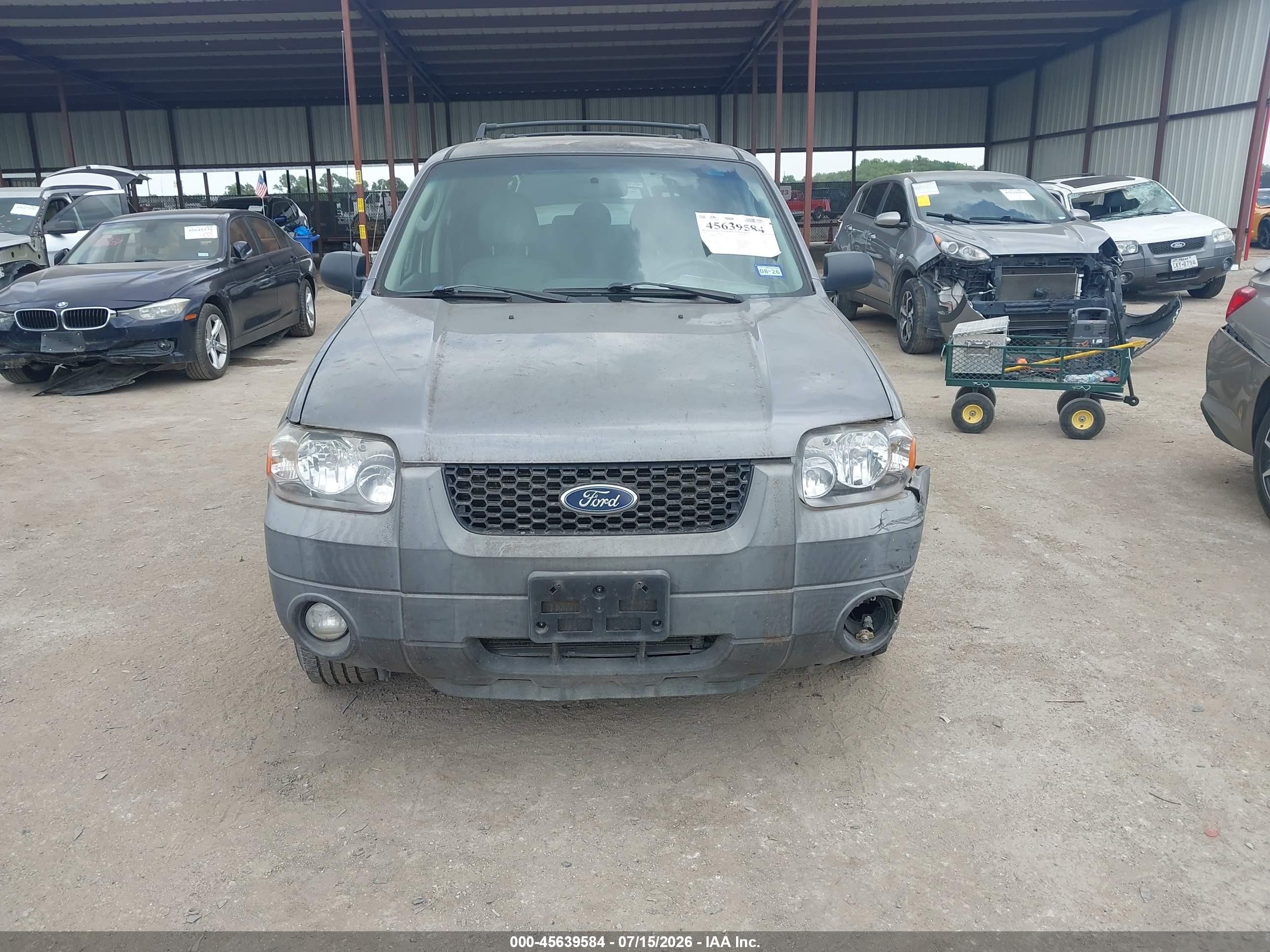 2007 Ford Escape Xlt/xlt Sport Gray vin: 1FMCU03127KC07375