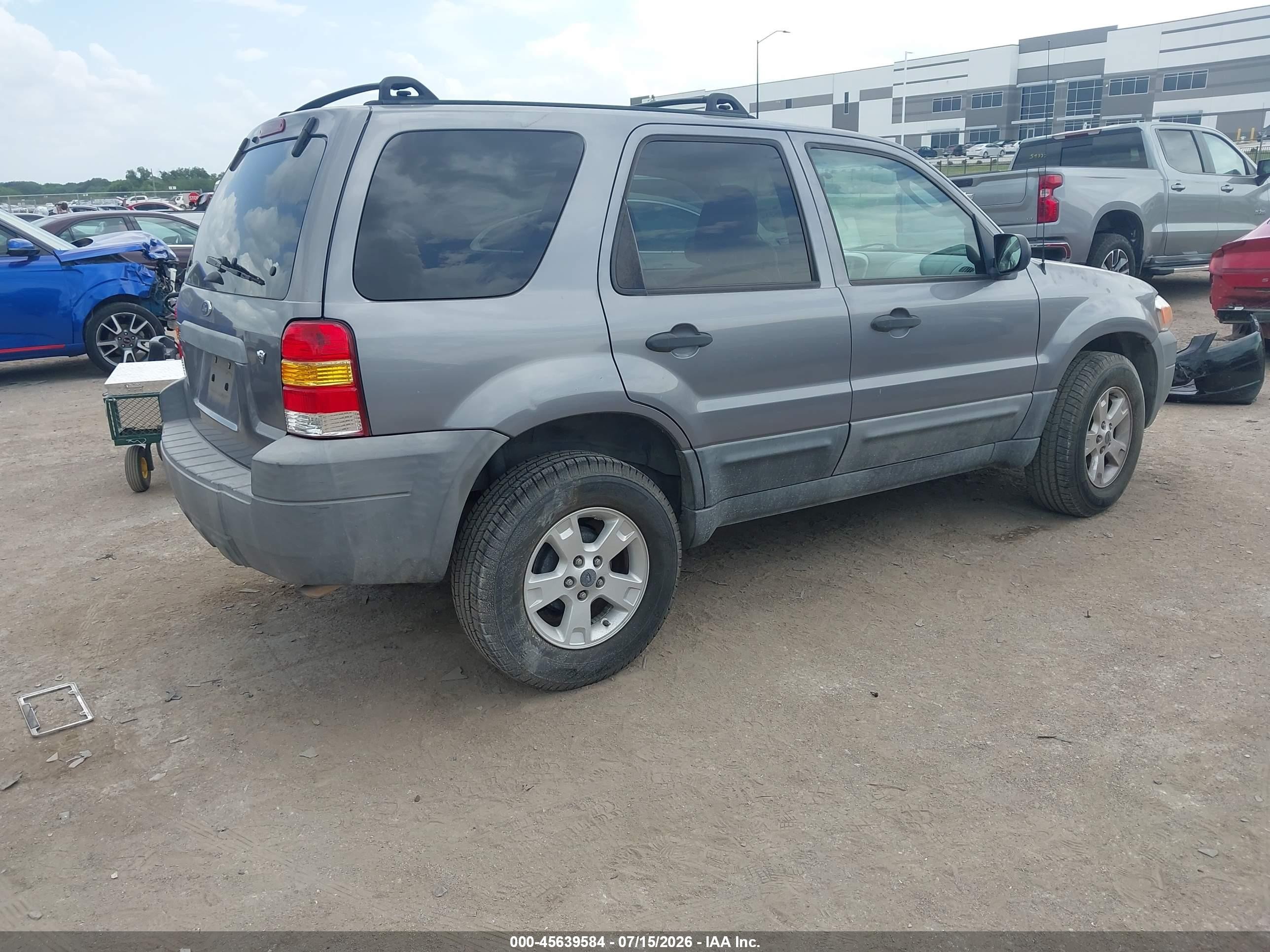 2007 Ford Escape Xlt/xlt Sport Gray vin: 1FMCU03127KC07375