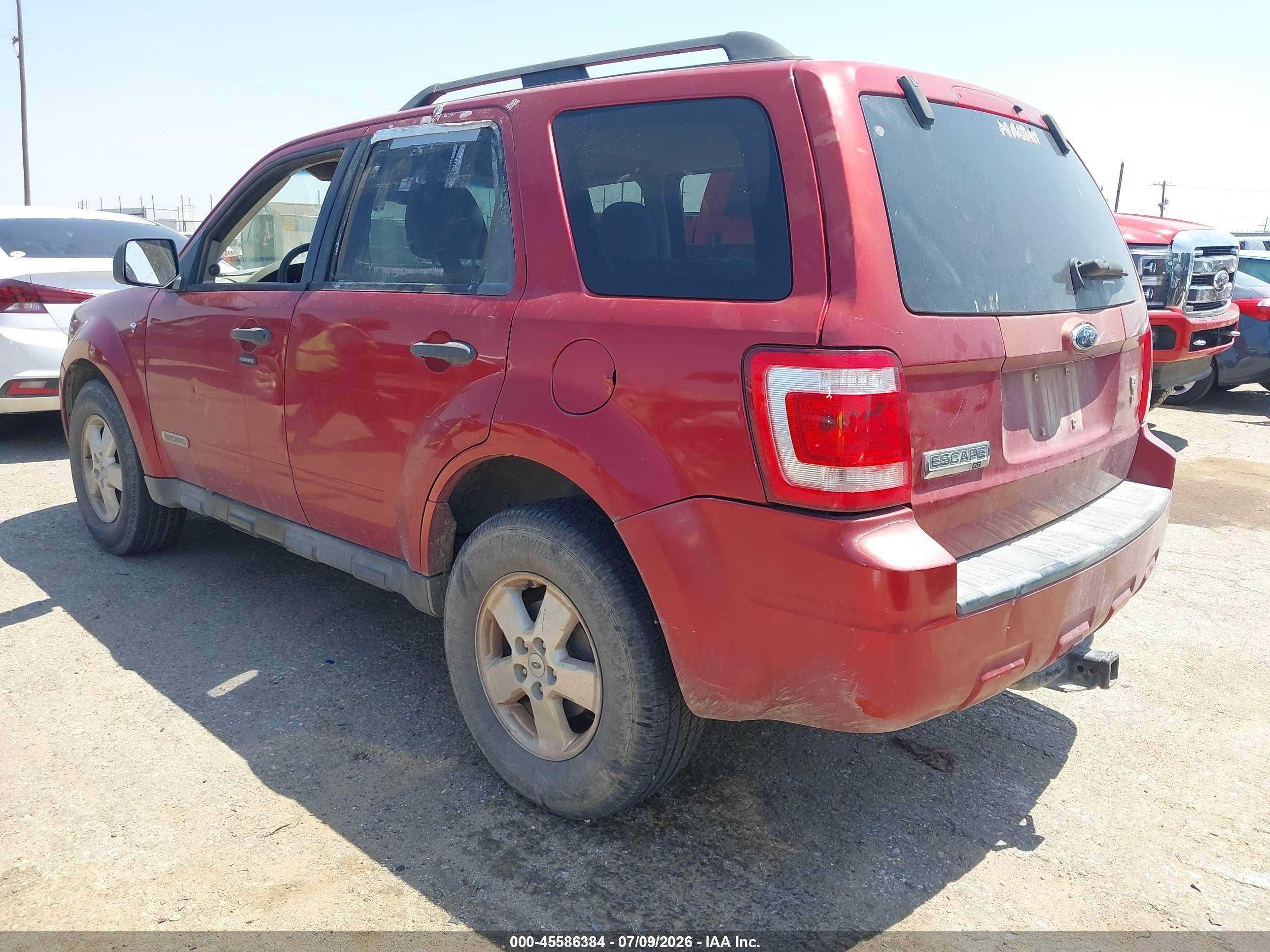2008 Ford Escape Xlt Maroon vin: 1FMCU03128KA44308