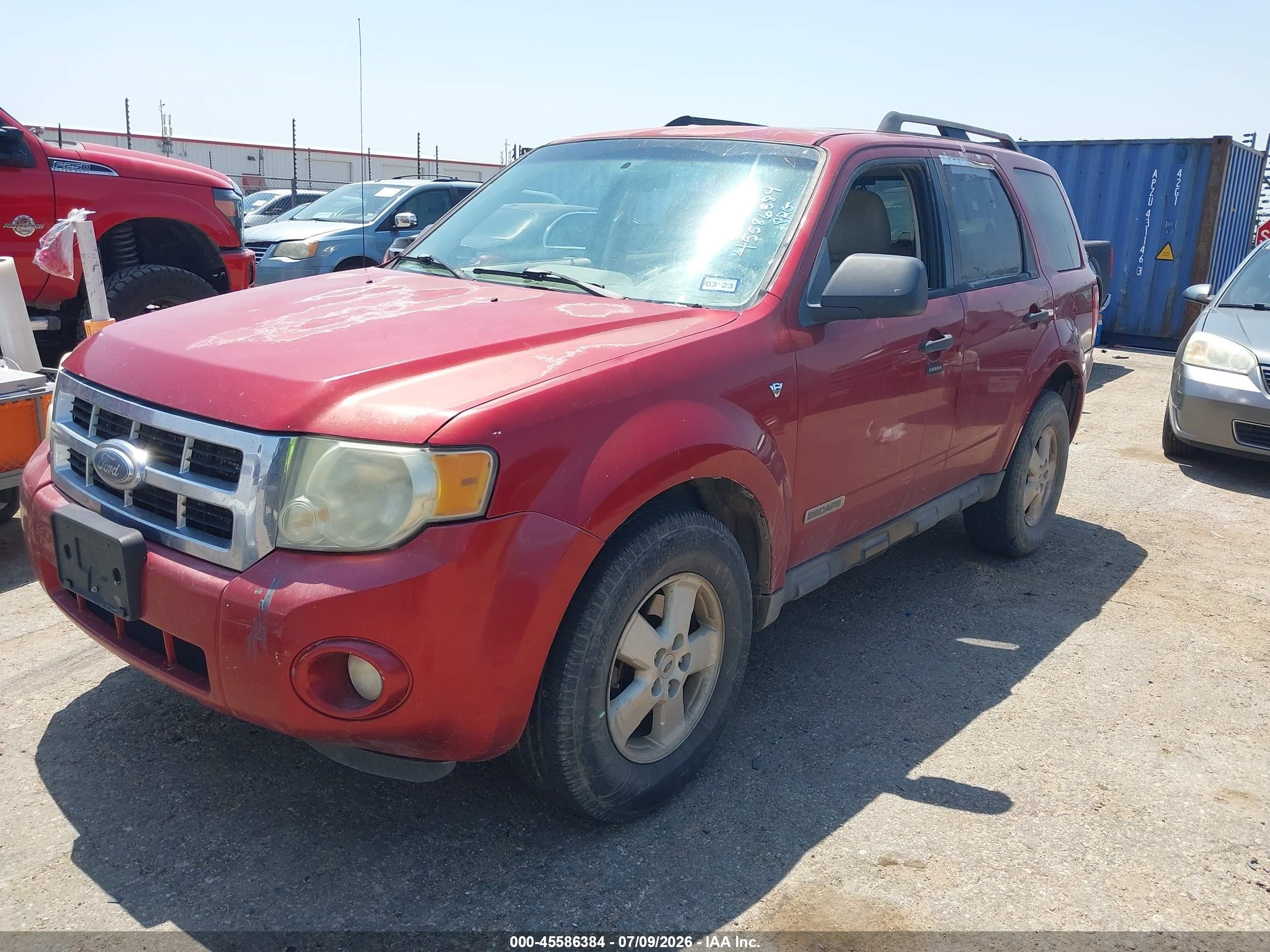 2008 Ford Escape Xlt Maroon vin: 1FMCU03128KA44308