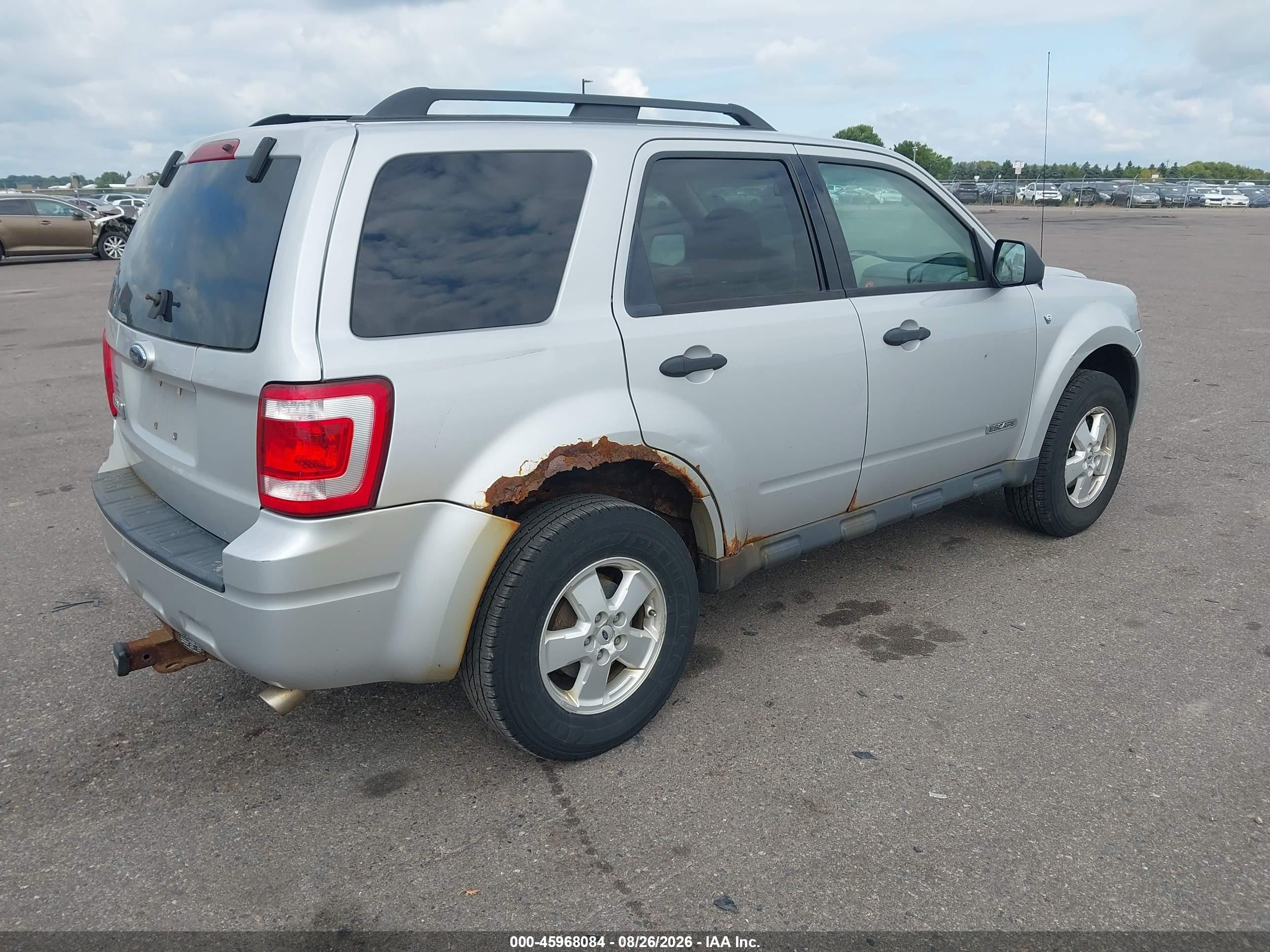 2008 Ford Escape Xlt Серебряный vin: 1FMCU03128KB49530