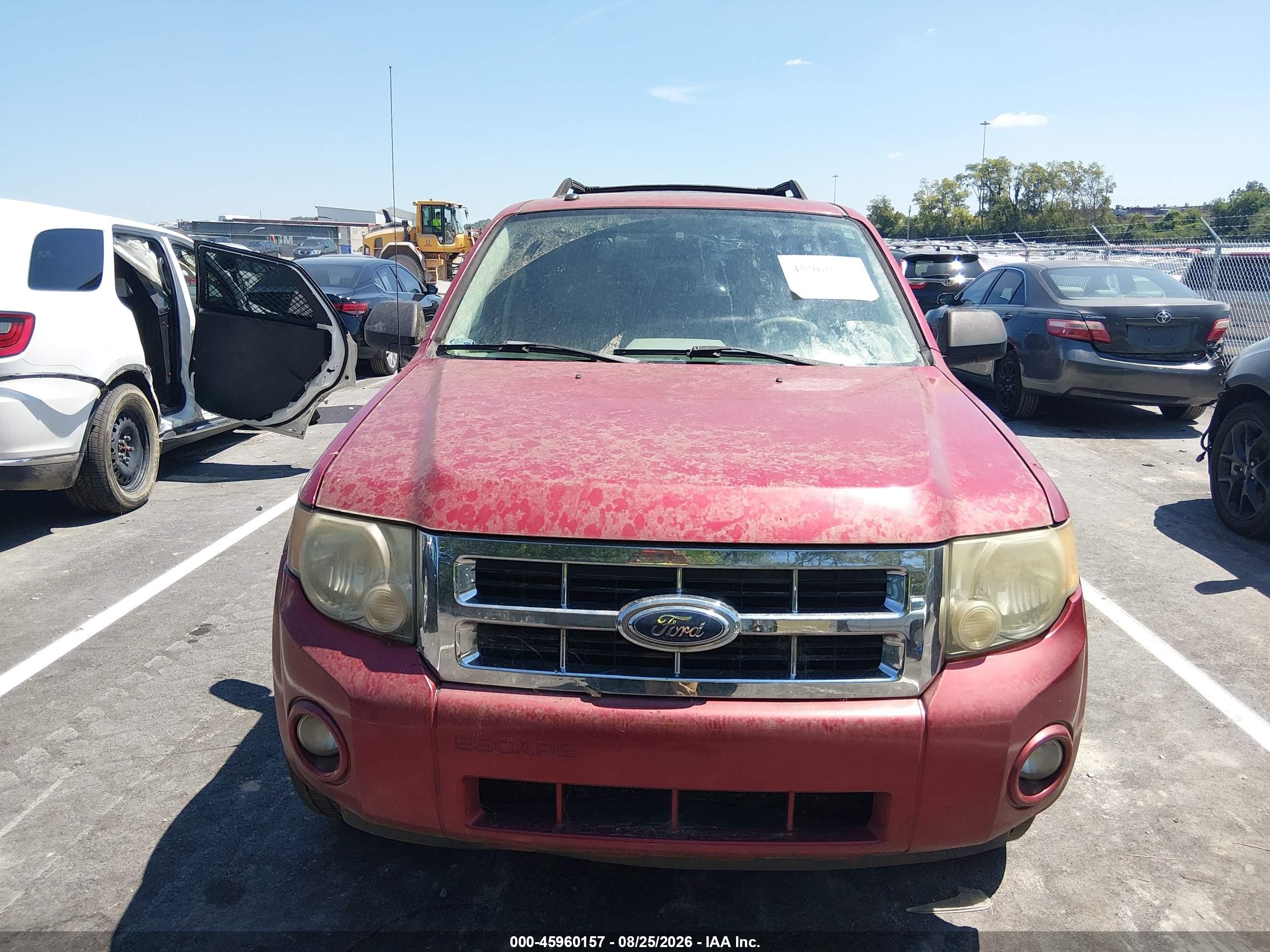 2008 Ford Escape Xlt Красный vin: 1FMCU03128KE78373