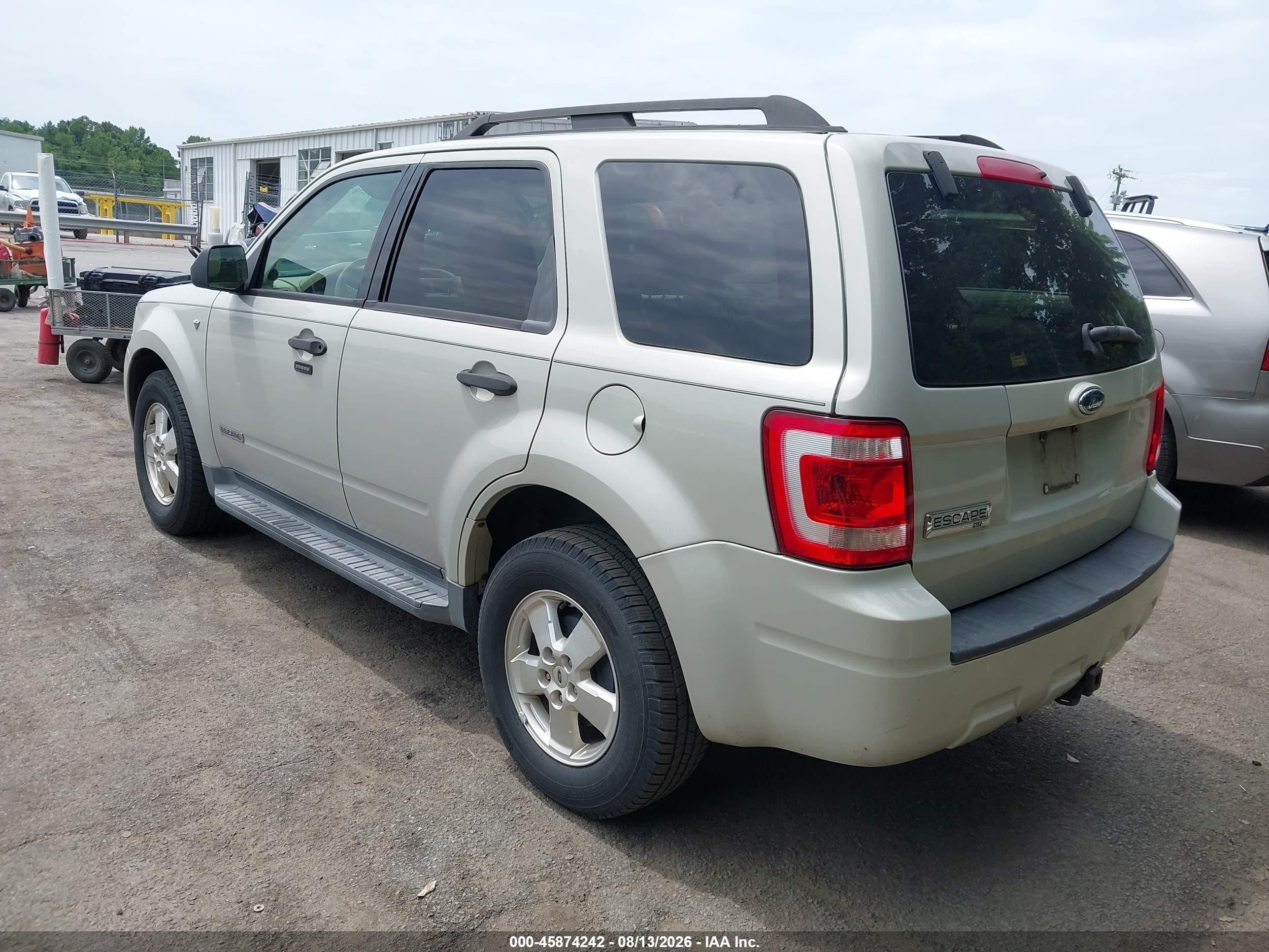 2008 Ford Escape Xlt Gray vin: 1FMCU03138KA04609