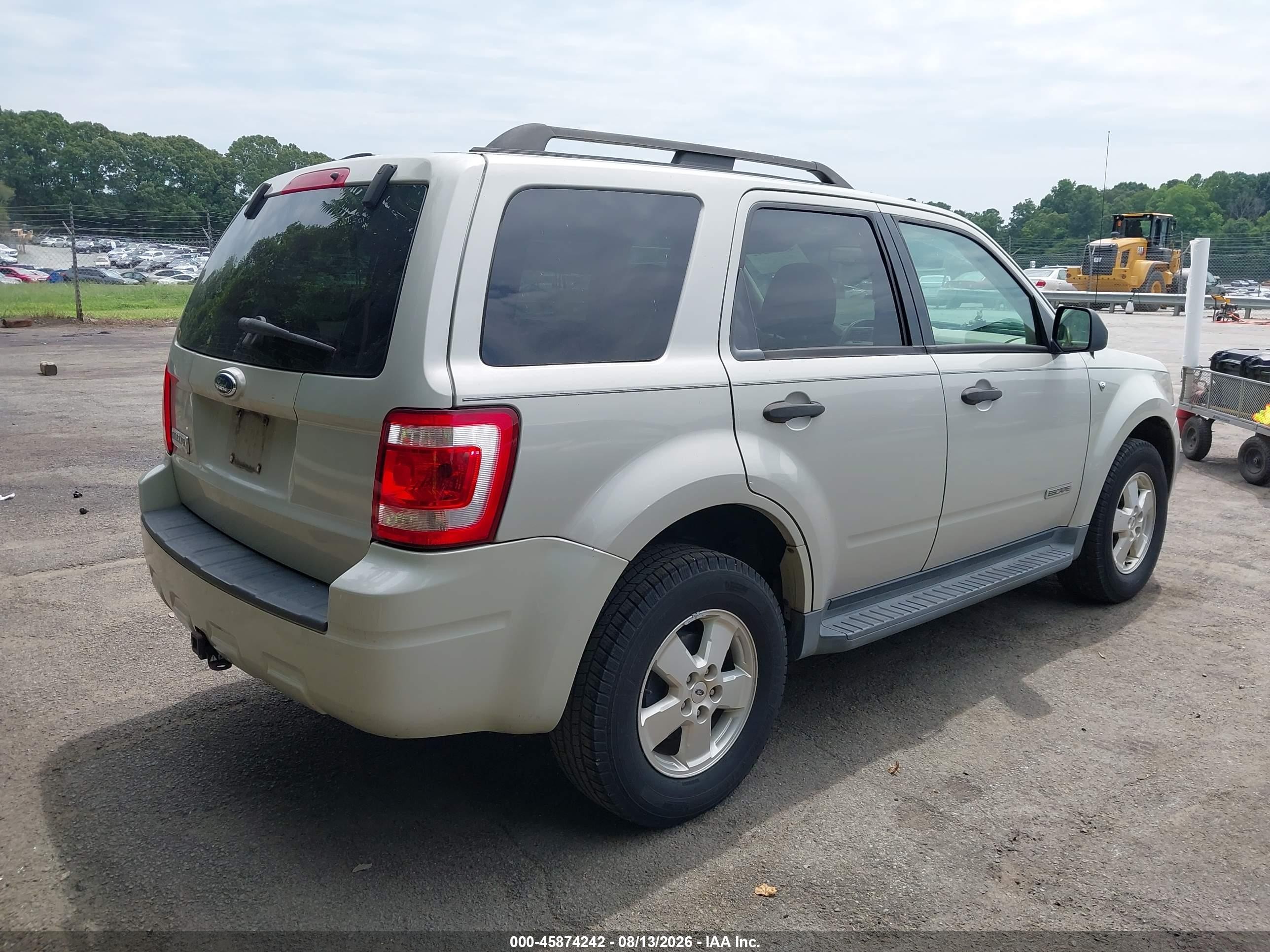 2008 Ford Escape Xlt Gray vin: 1FMCU03138KA04609