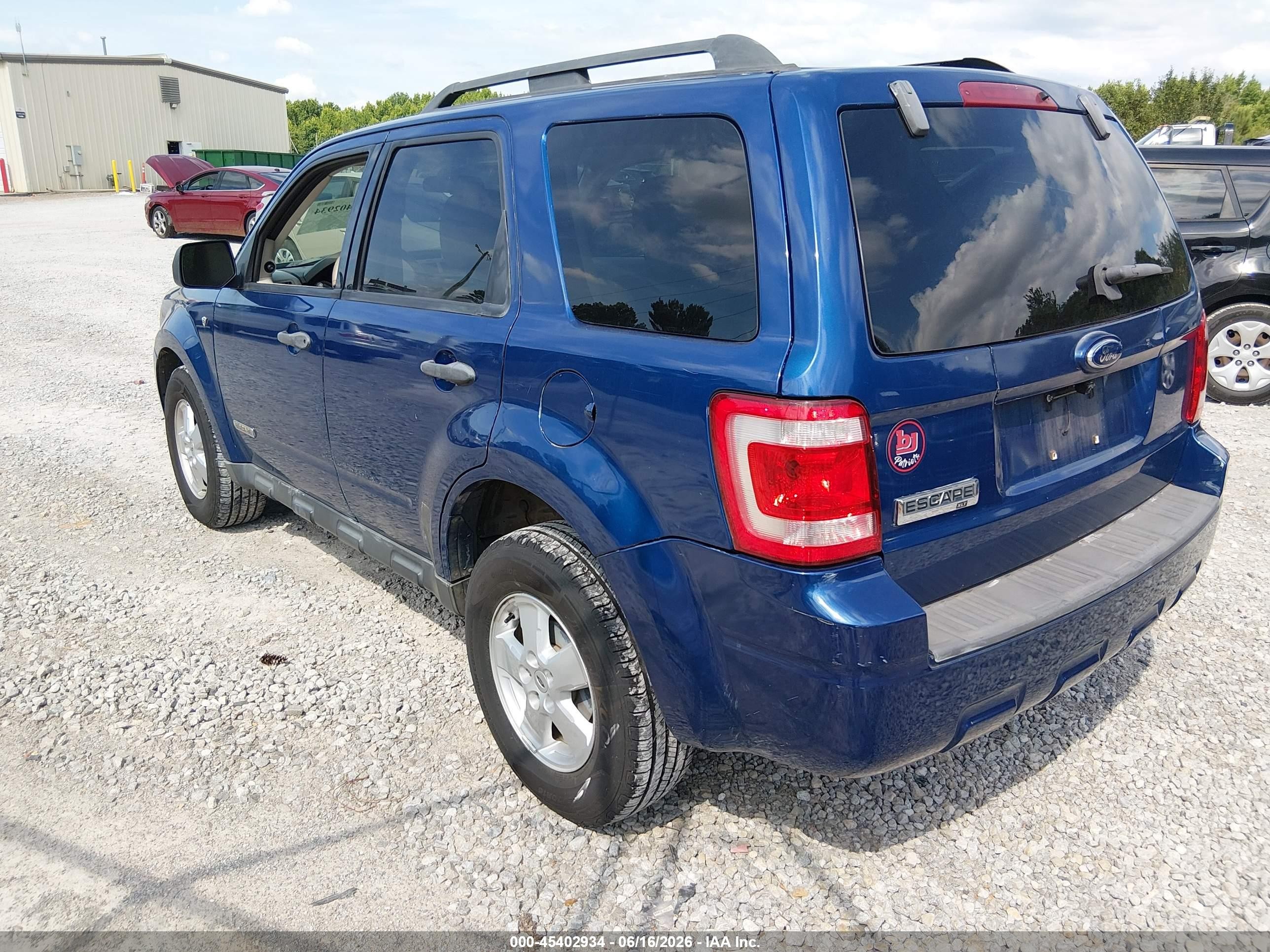 2008 Ford Escape Xlt Blue vin: 1FMCU03138KA76863