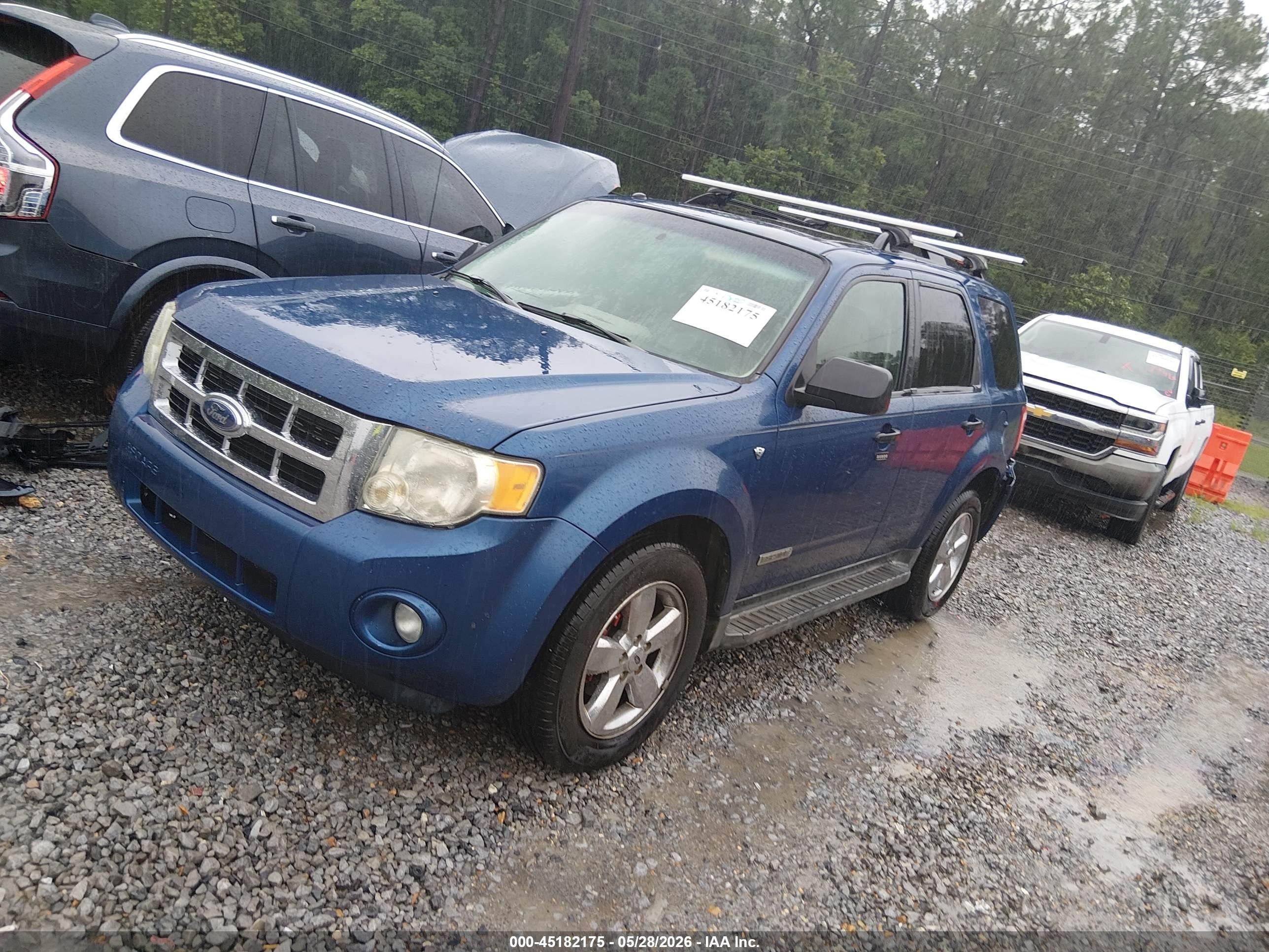 2008 Ford Escape Xlt Синий vin: 1FMCU03138KB34308