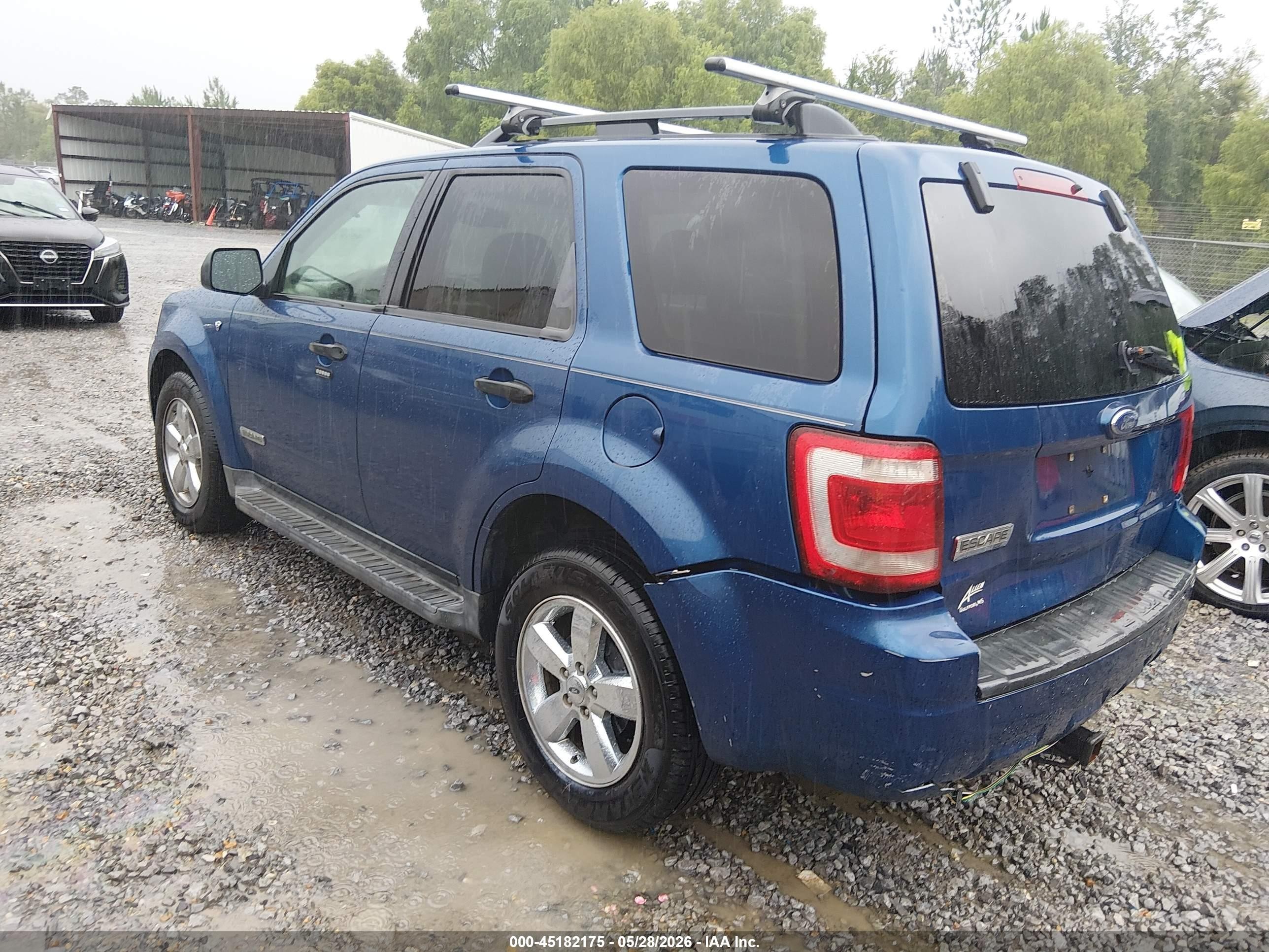 2008 Ford Escape Xlt Синий vin: 1FMCU03138KB34308