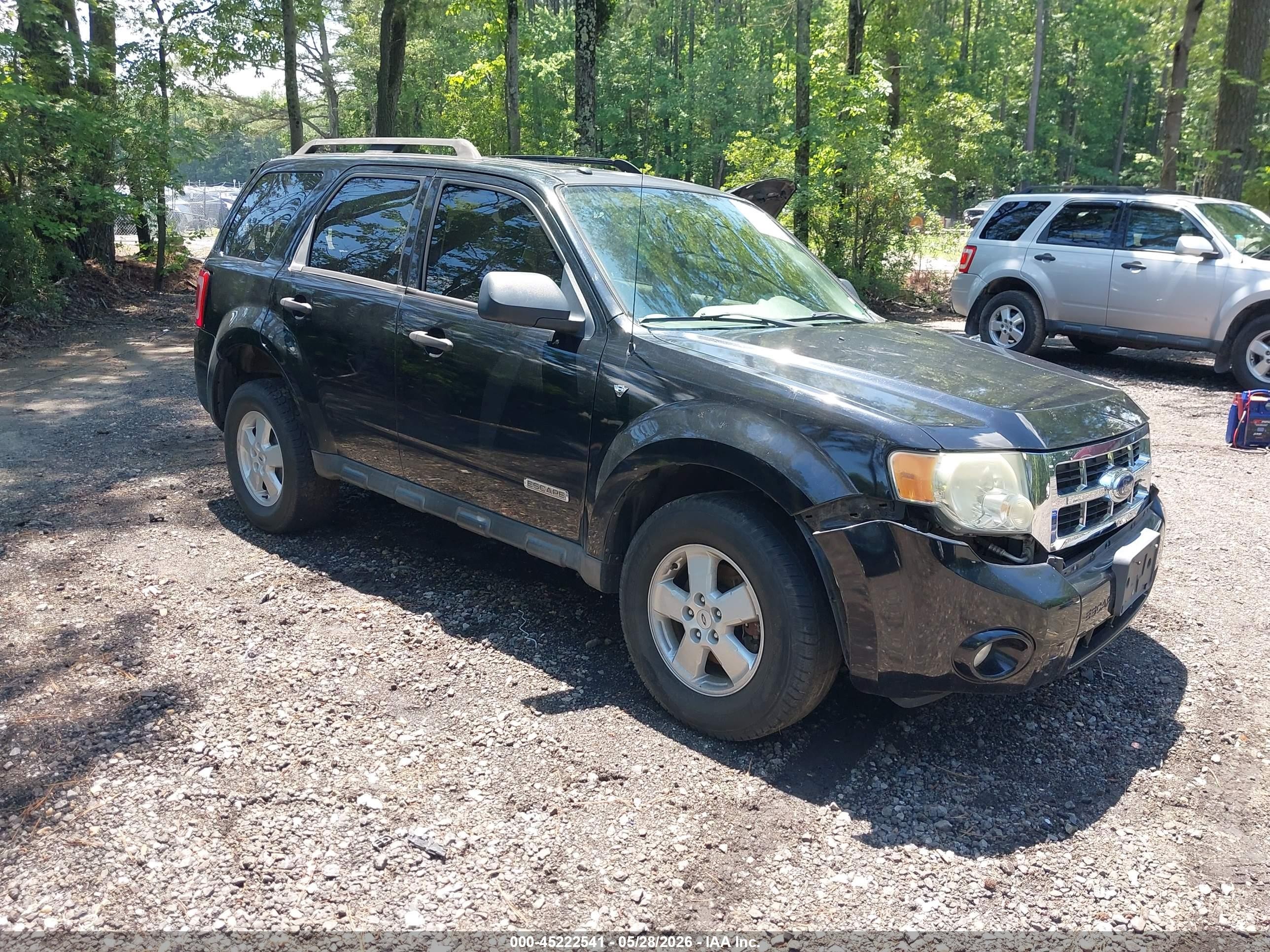 2008 Ford Escape Xlt Черный vin: 1FMCU03138KD15182