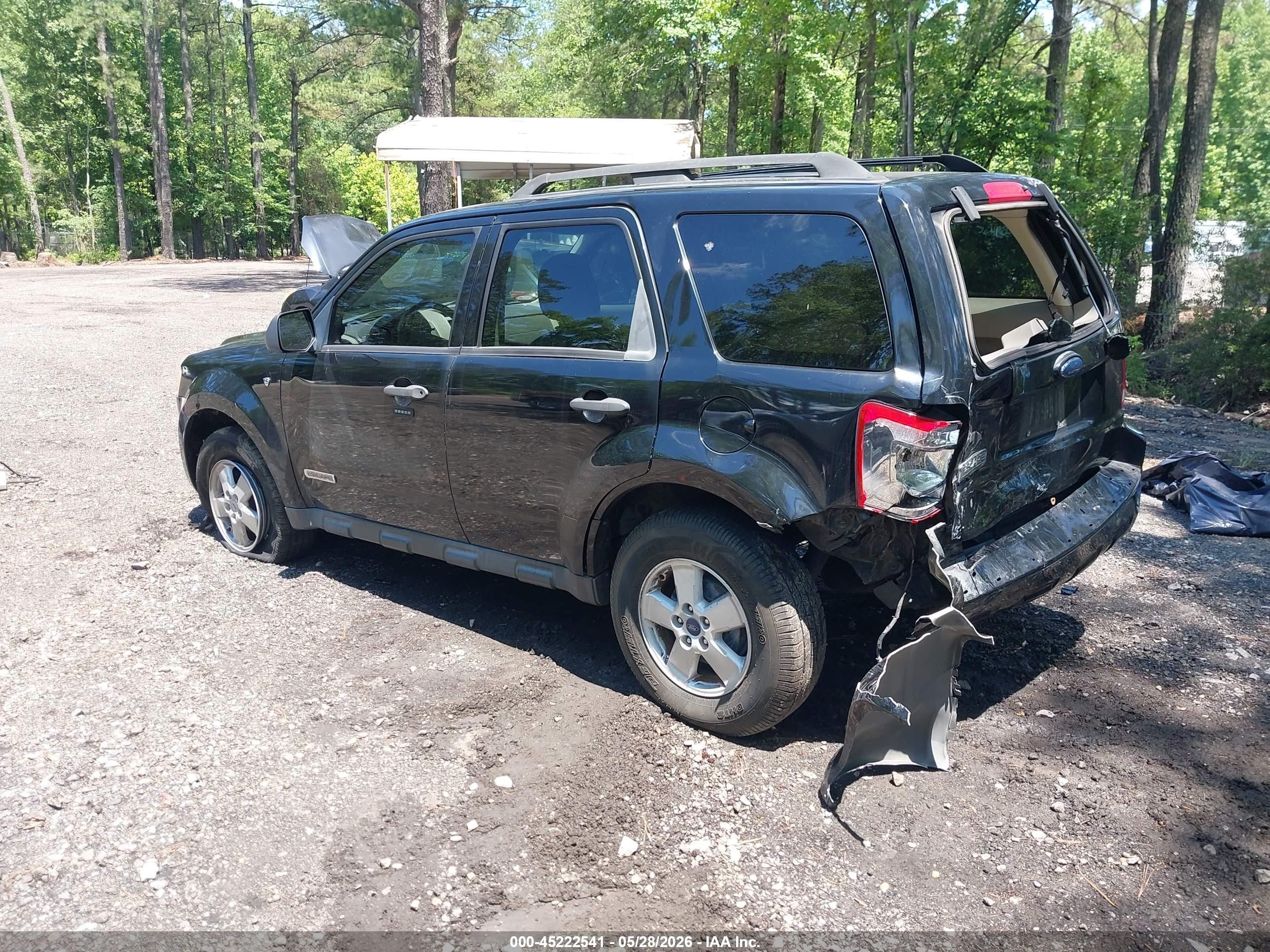 2008 Ford Escape Xlt Черный vin: 1FMCU03138KD15182