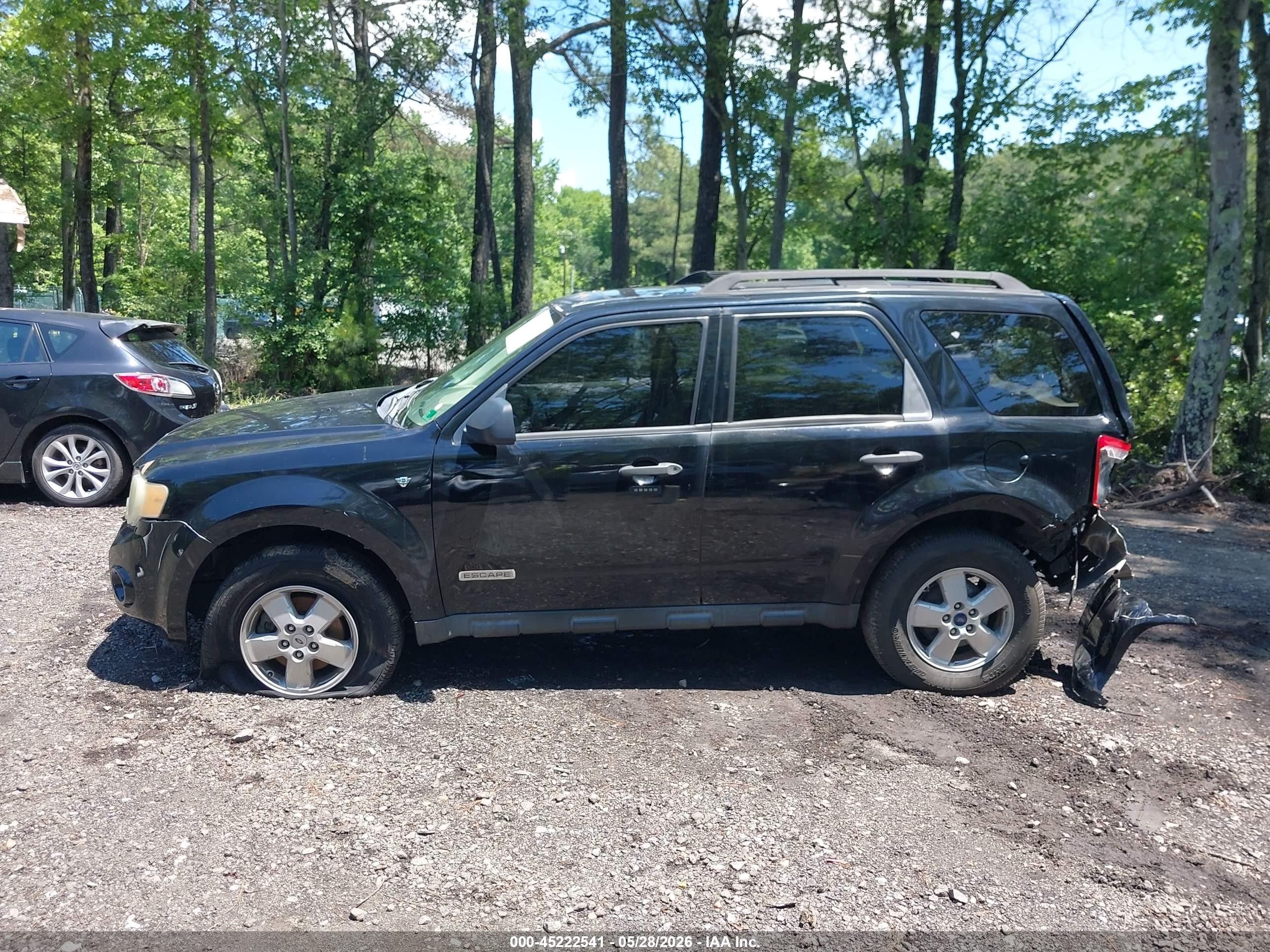 2008 Ford Escape Xlt Черный vin: 1FMCU03138KD15182