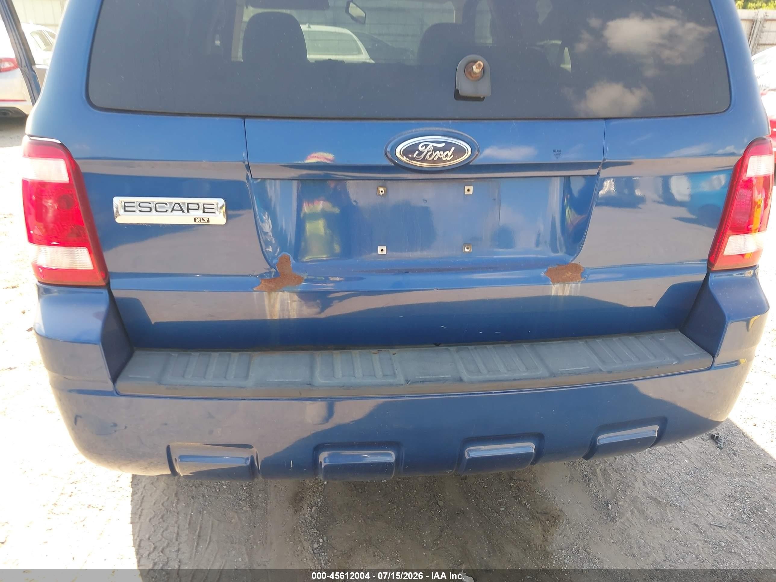 2008 Ford Escape Xlt Синий vin: 1FMCU03138KD86379
