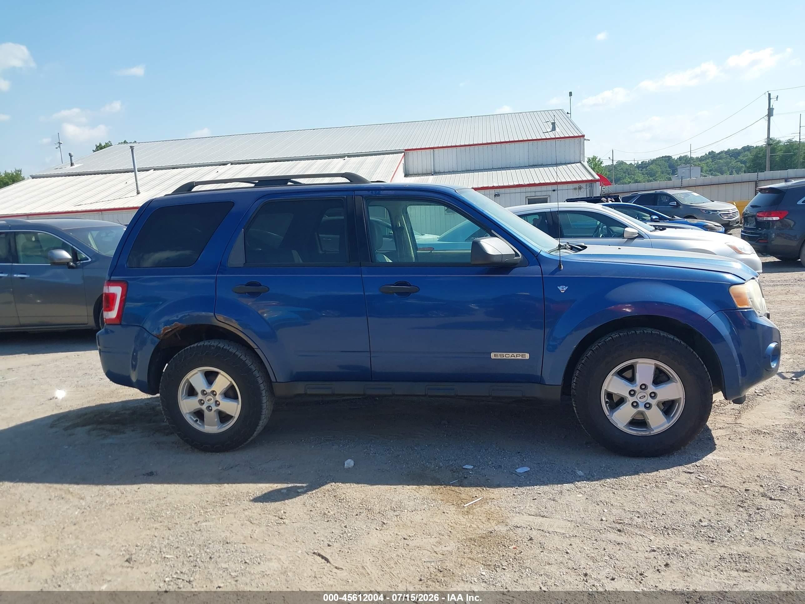 2008 Ford Escape Xlt Синий vin: 1FMCU03138KD86379