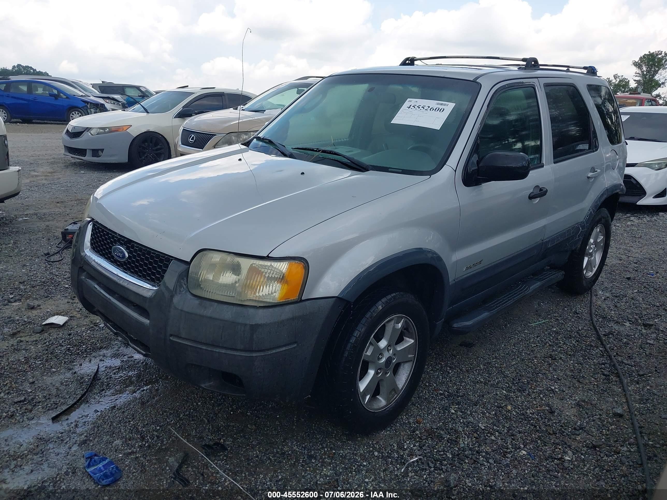 2002 Ford Escape Xlt/xlt Choice 2 Silver vin: 1FMCU03142KA28814