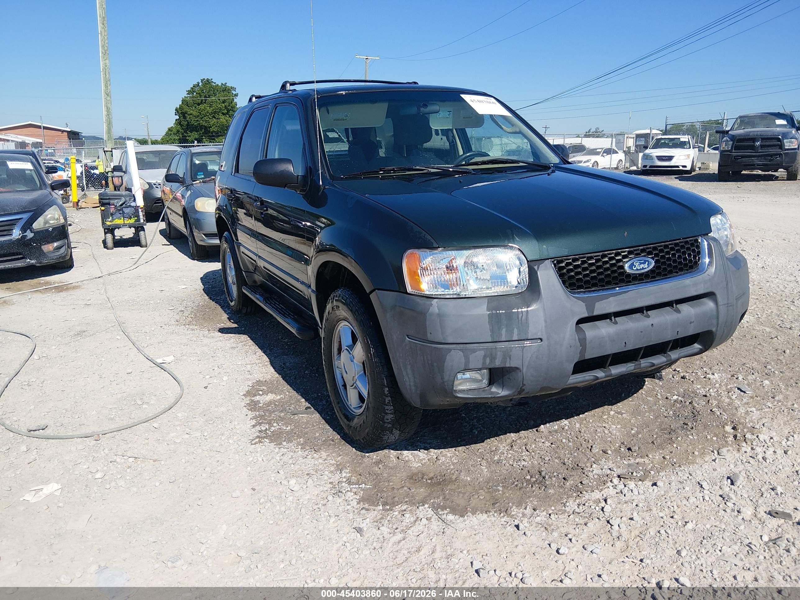 2003 Ford Escape Xlt Green vin: 1FMCU03143KD09643