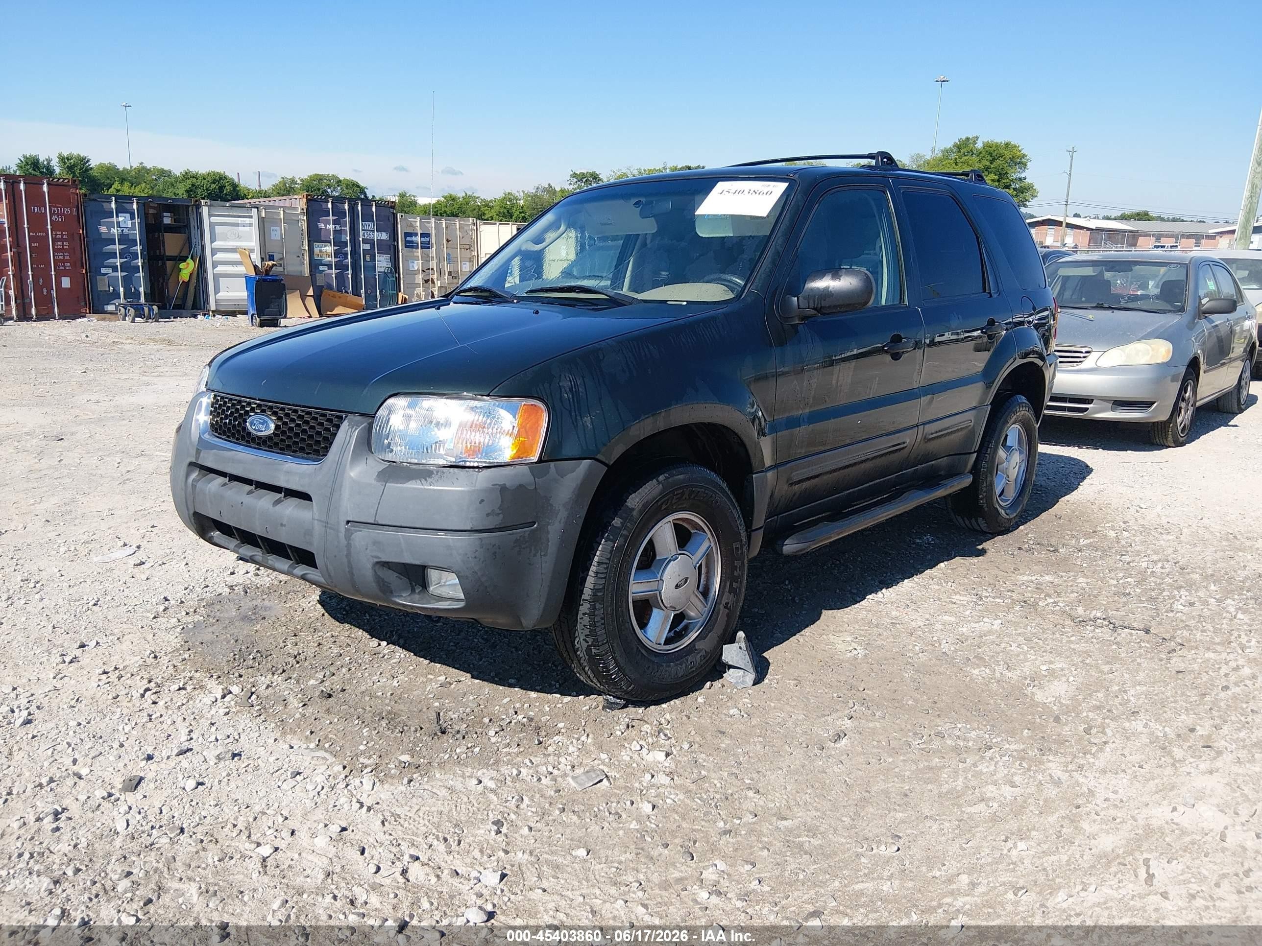 2003 Ford Escape Xlt Green vin: 1FMCU03143KD09643