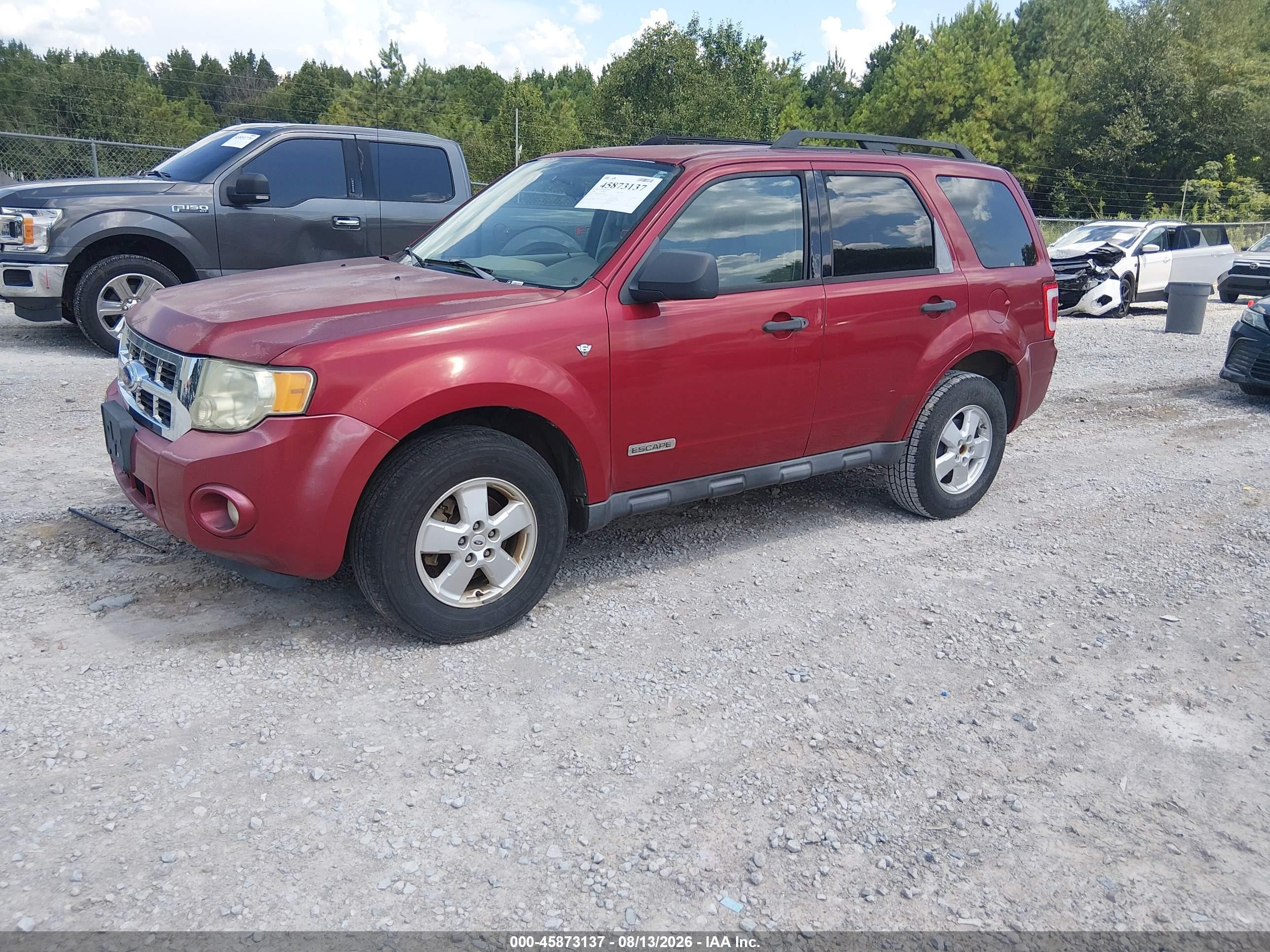 2008 Ford Escape Xlt Red vin: 1FMCU03148KB75465