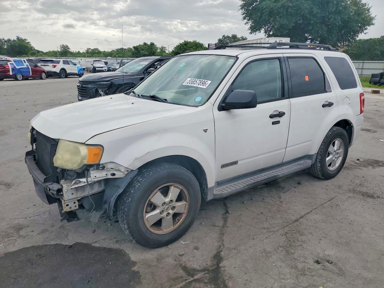 2008 Ford Escape Xlt Белый vin: 1FMCU03148KB84411