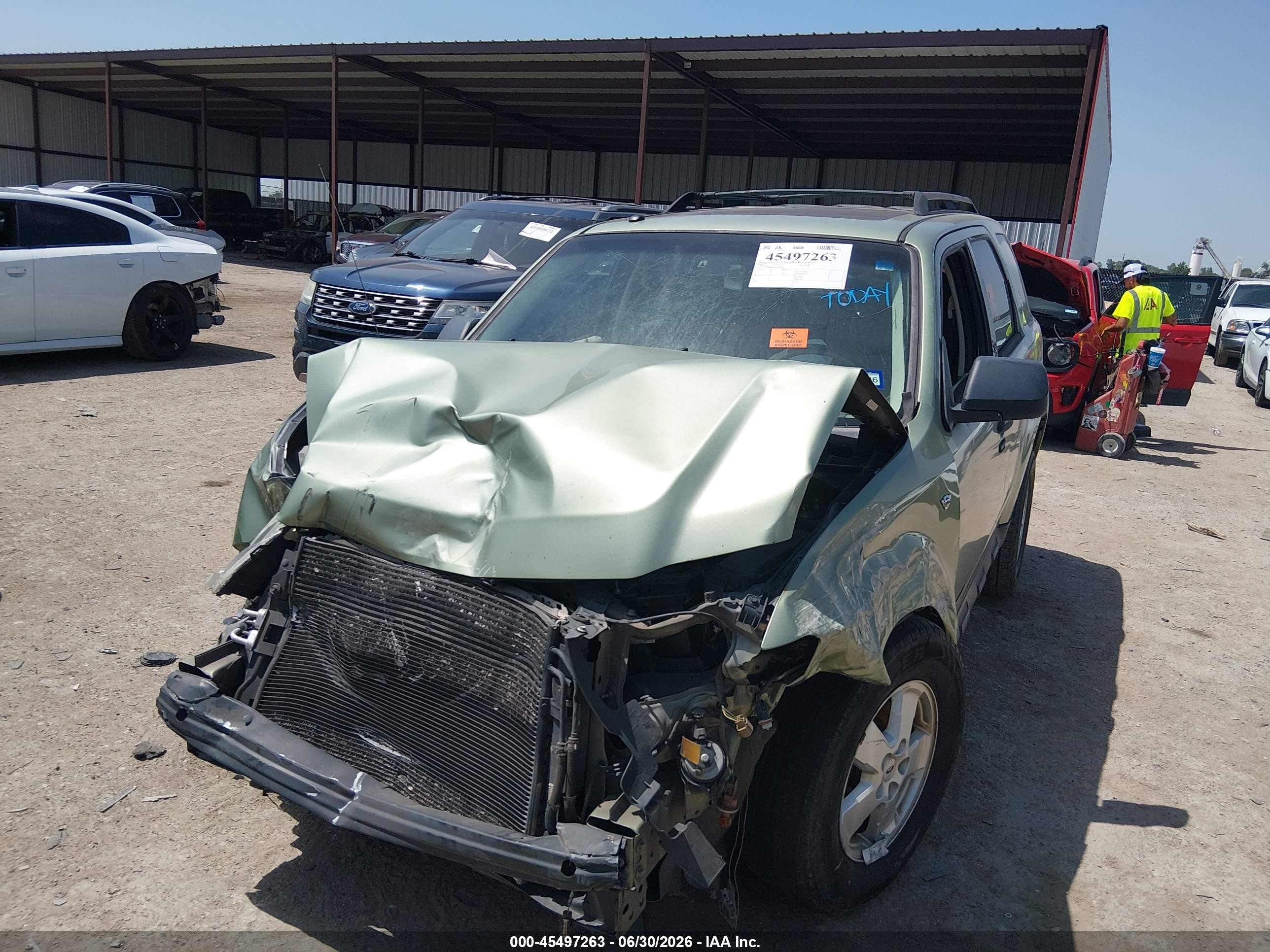 2008 Ford Escape Xlt Green vin: 1FMCU03158KA14090