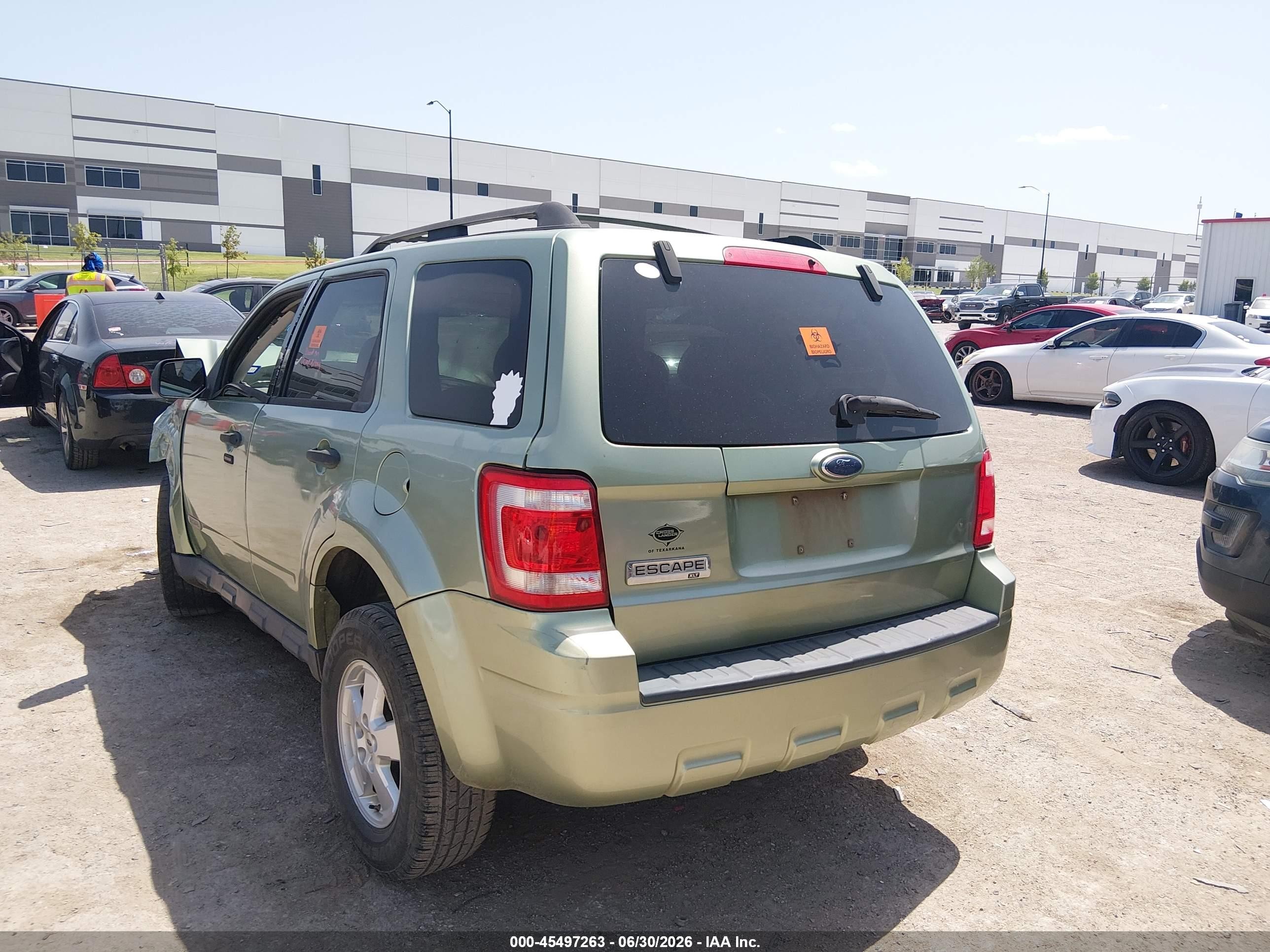 2008 Ford Escape Xlt Green vin: 1FMCU03158KA14090