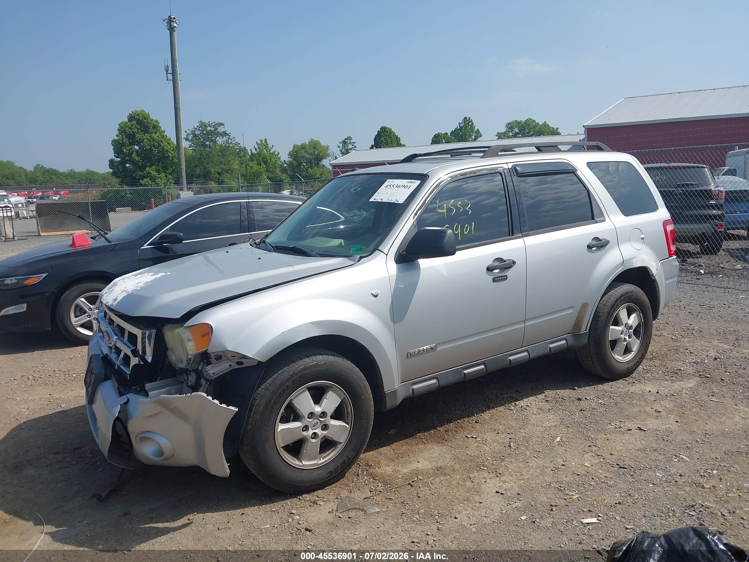 2008 Ford Escape Xlt Silver vin: 1FMCU03158KA39281