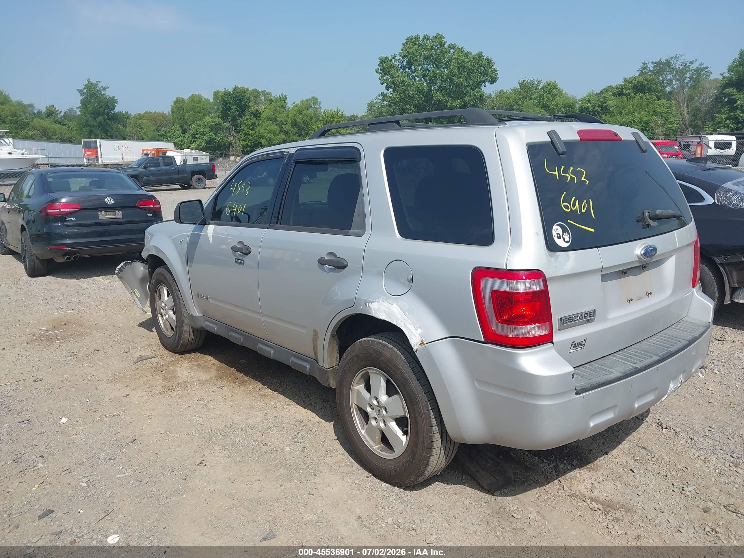 2008 Ford Escape Xlt Silver vin: 1FMCU03158KA39281