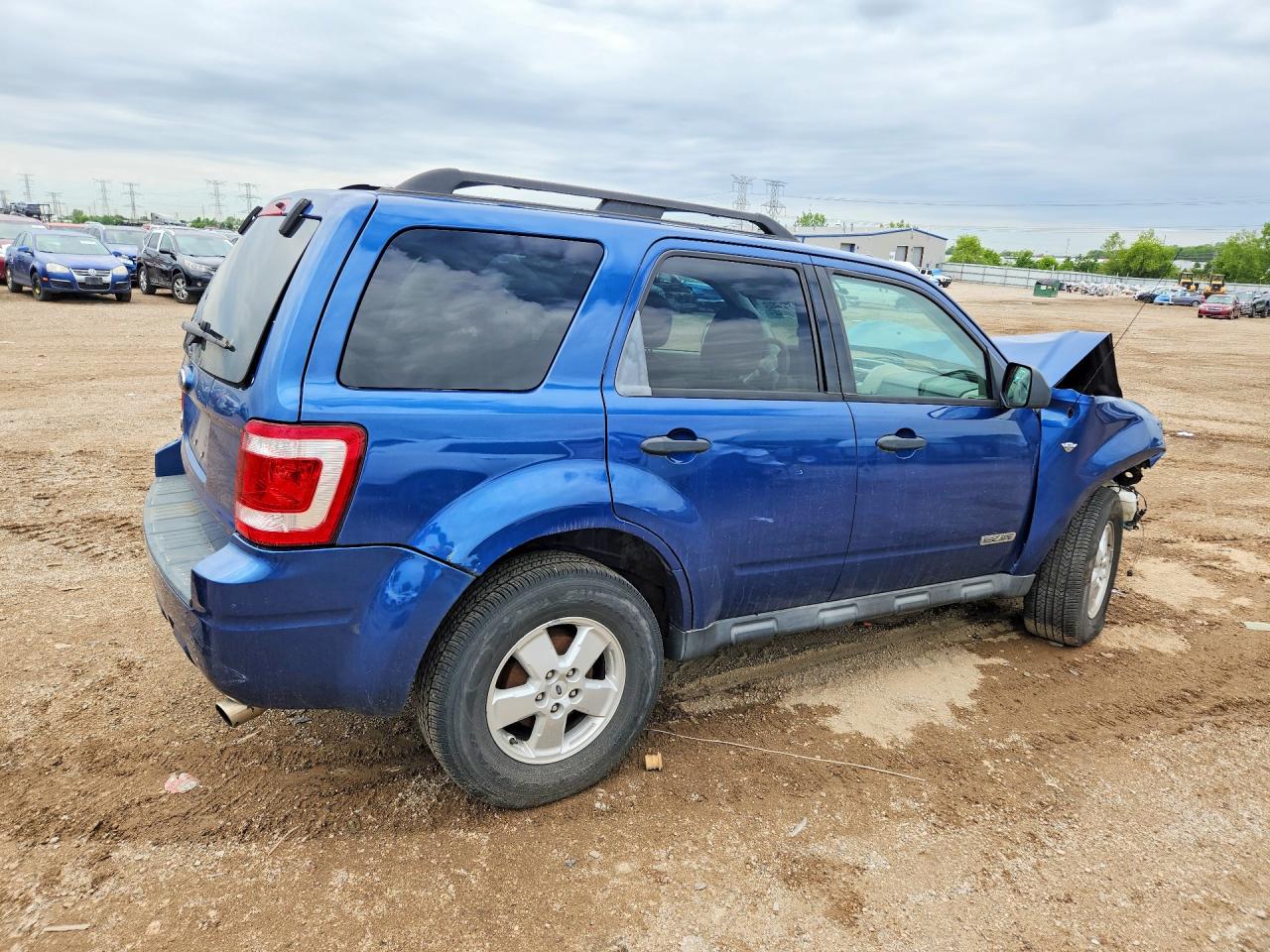 2008 Ford Escape Xlt Синий vin: 1FMCU03158KD42268