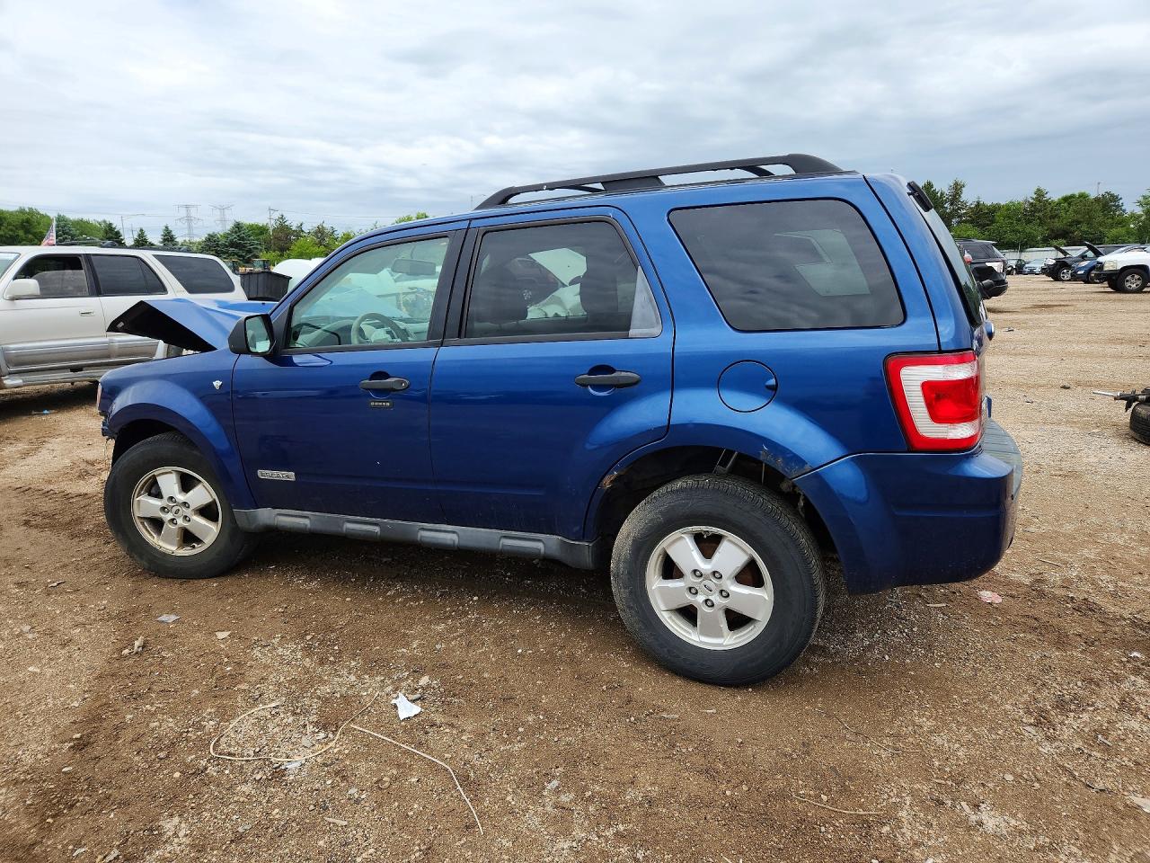 2008 Ford Escape Xlt Синий vin: 1FMCU03158KD42268