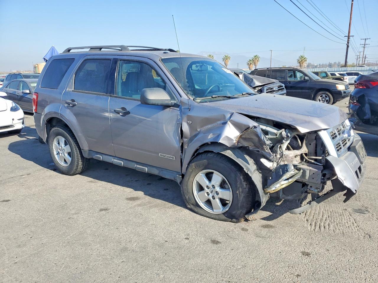 2008 Ford Escape Xlt Gray vin: 1FMCU03158KE78805