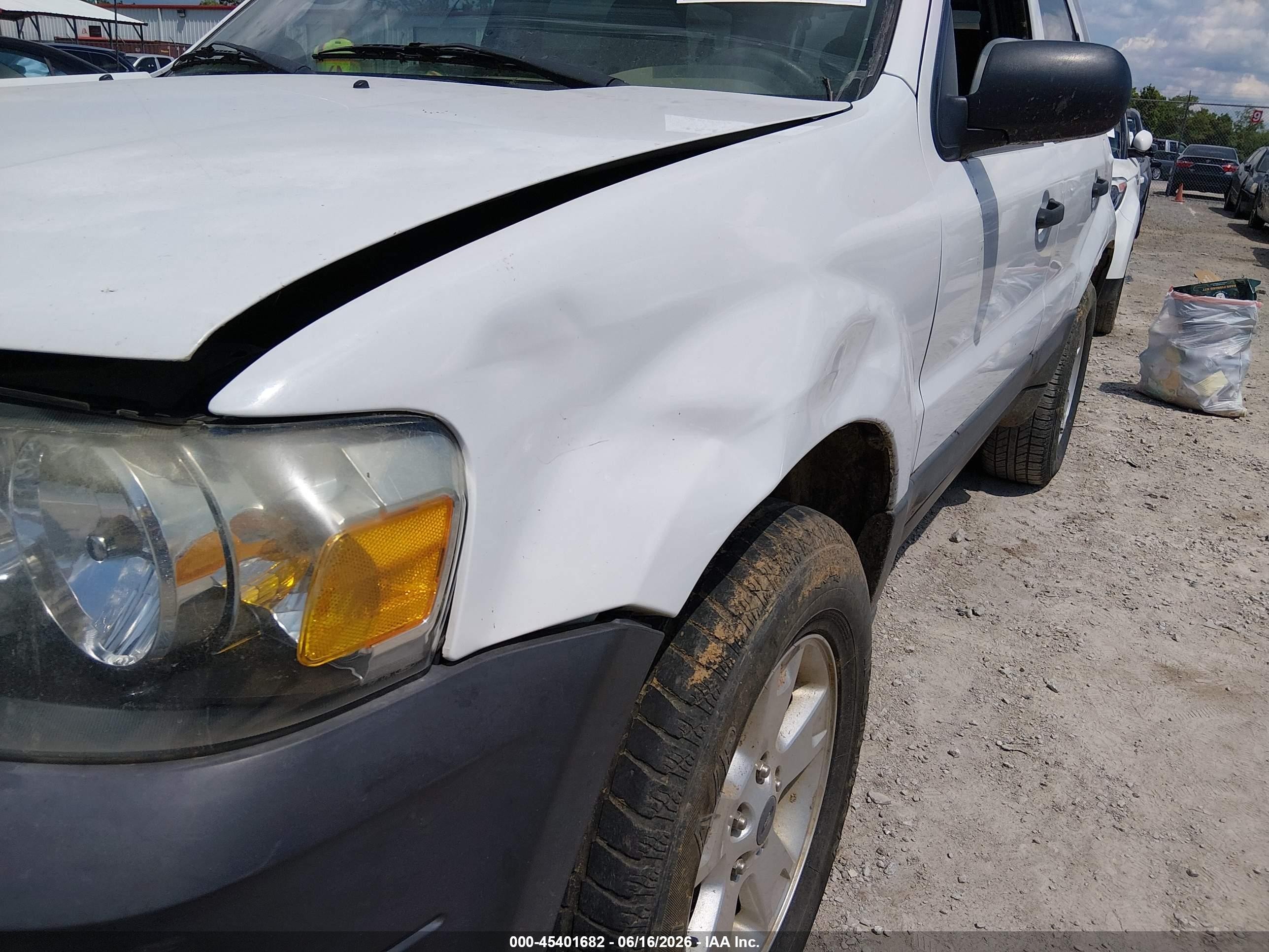 2006 Ford Escape Xlt/xlt Sport White vin: 1FMCU03166KB09237