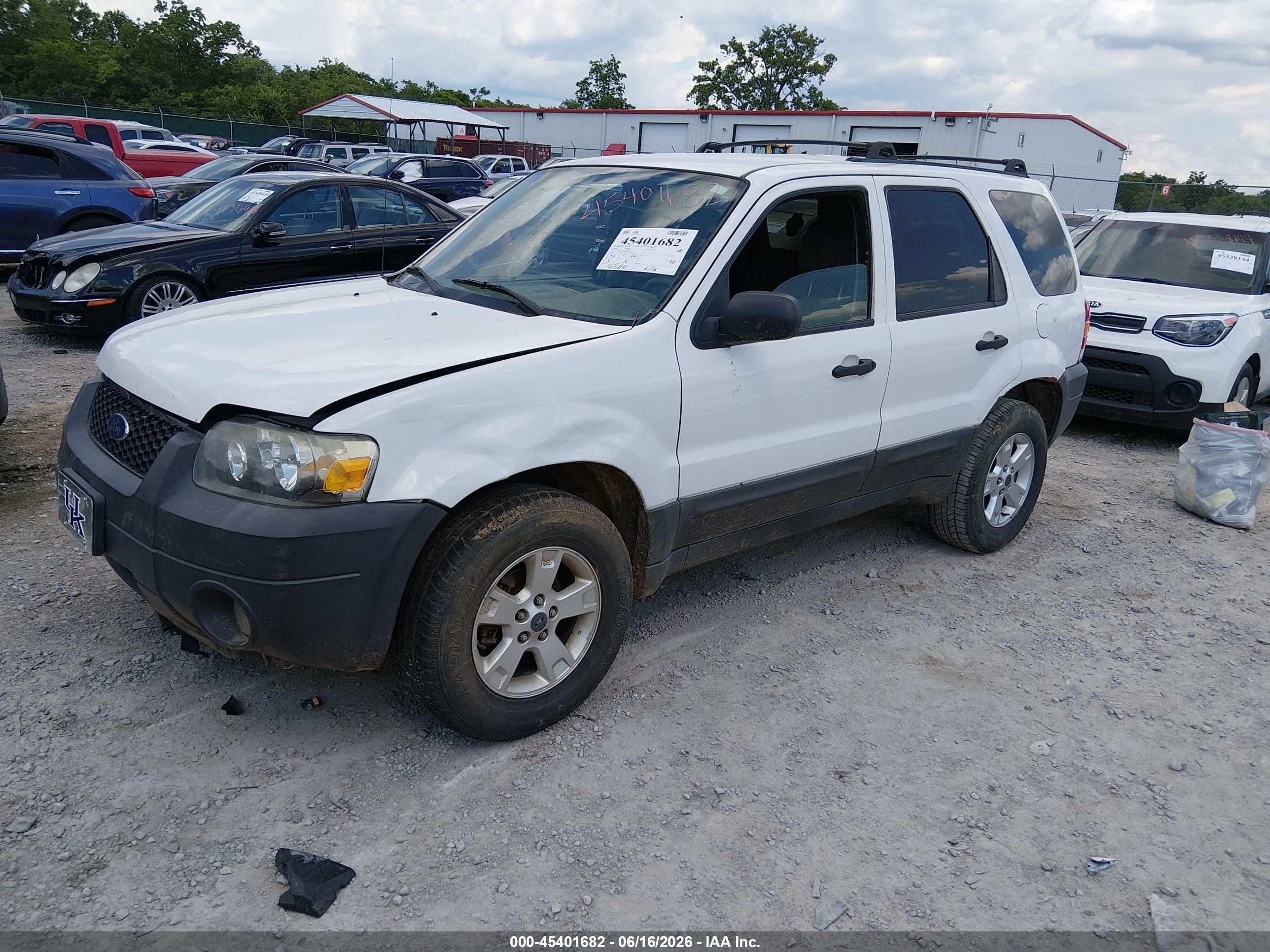 2006 Ford Escape Xlt/xlt Sport White vin: 1FMCU03166KB09237