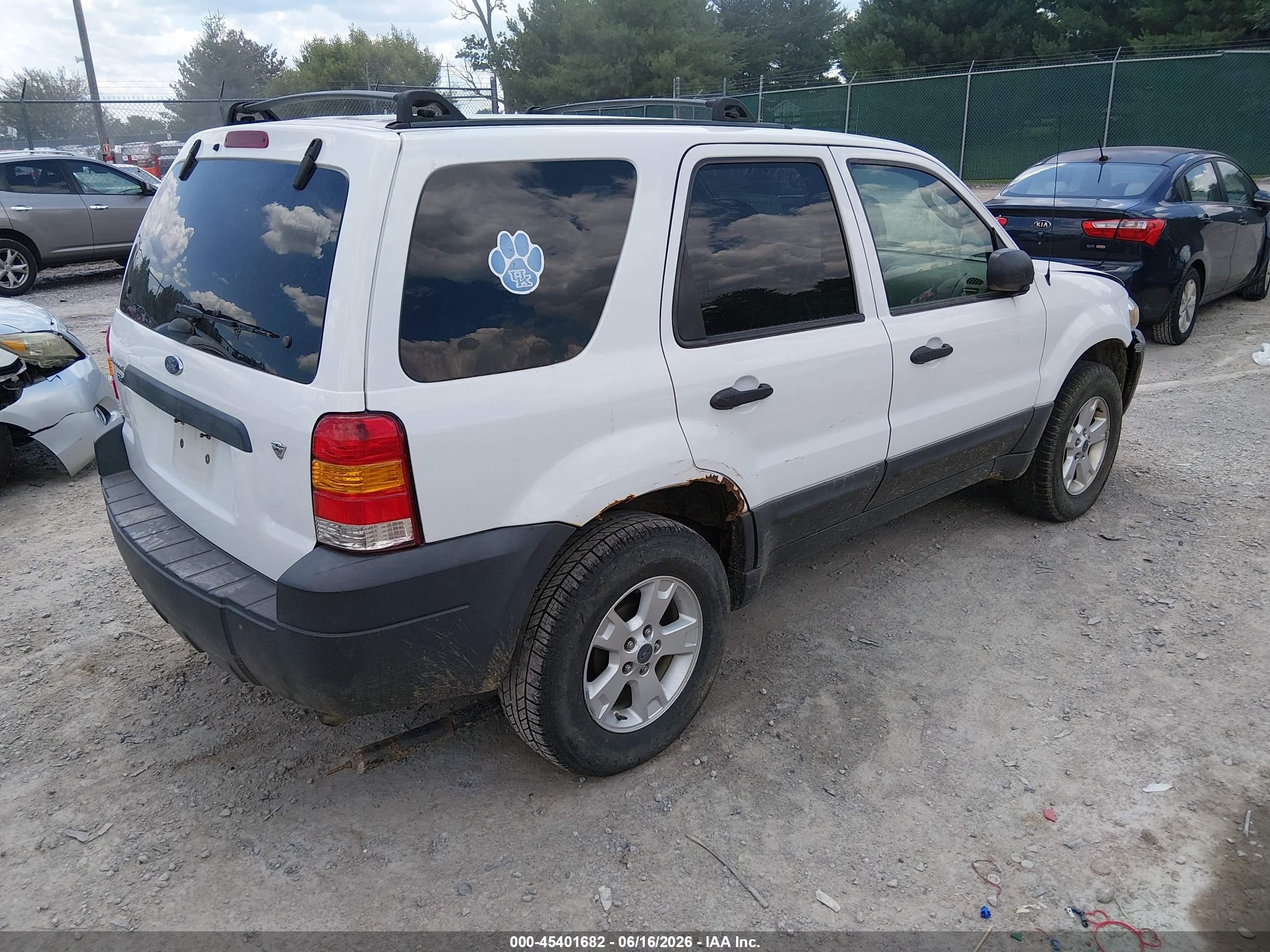 2006 Ford Escape Xlt/xlt Sport White vin: 1FMCU03166KB09237