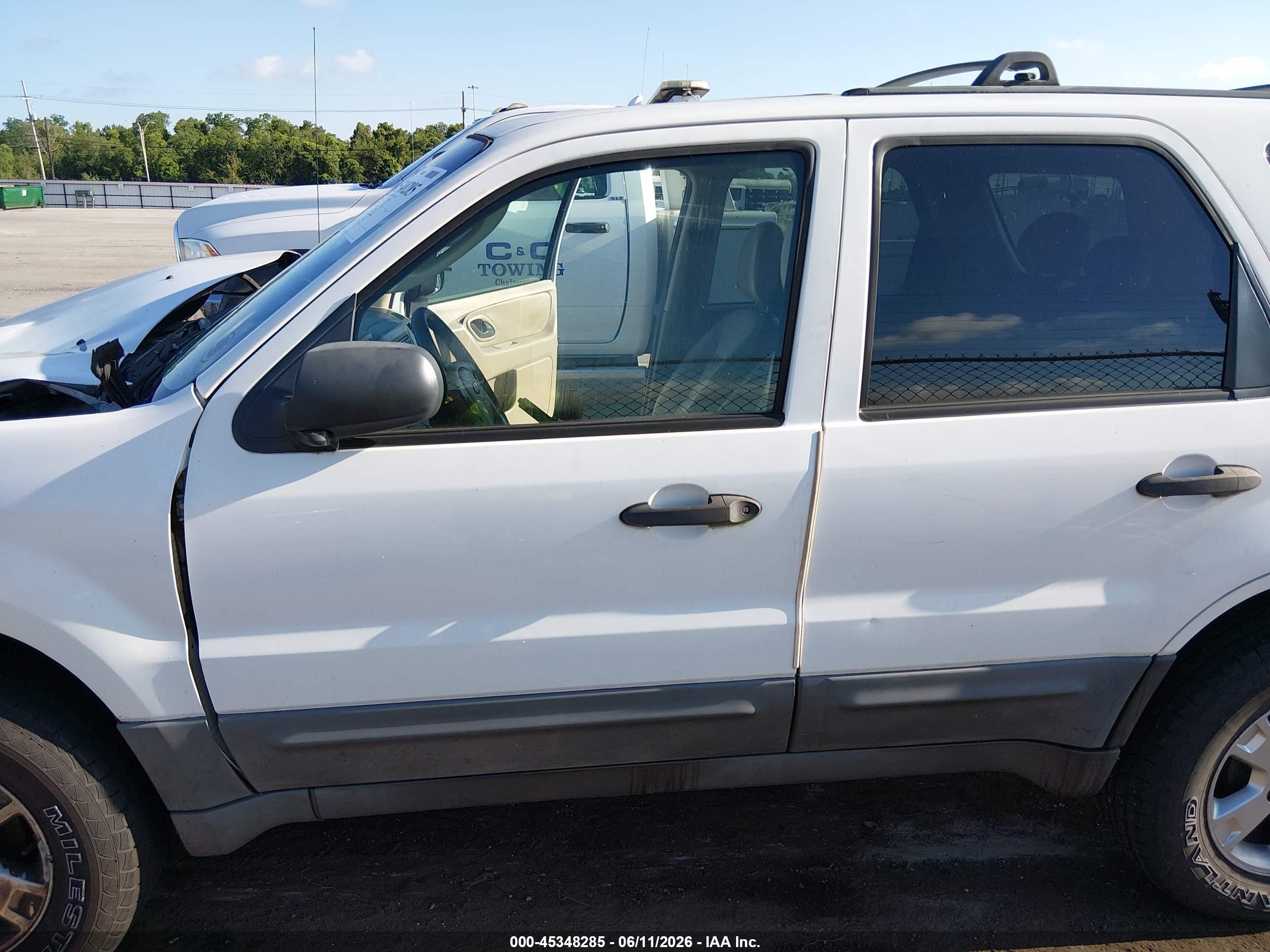 2007 Ford Escape Xlt/xlt Sport Белый vin: 1FMCU03167KA63040