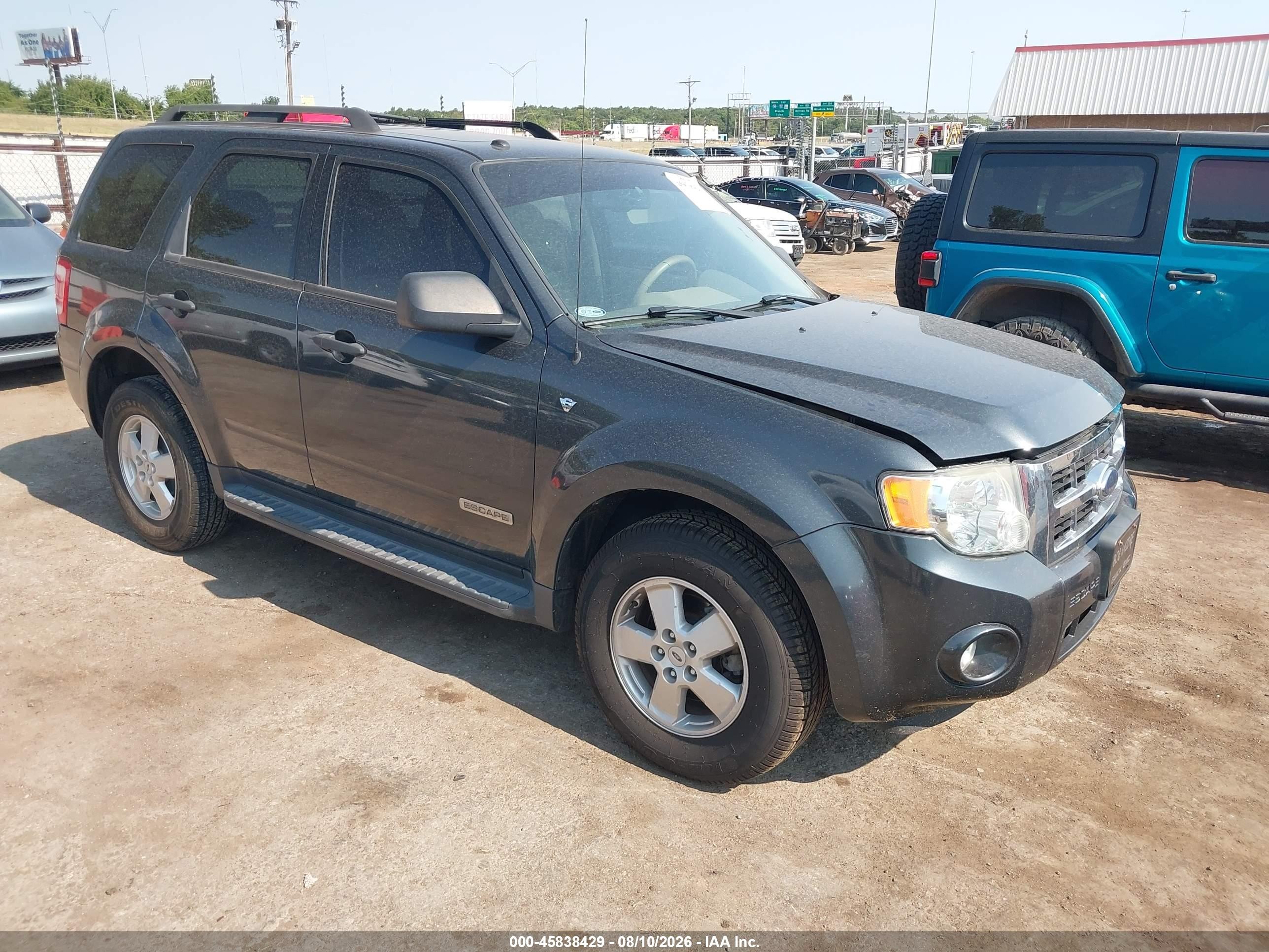 2008 Ford Escape Xlt Gray vin: 1FMCU03168KA06273