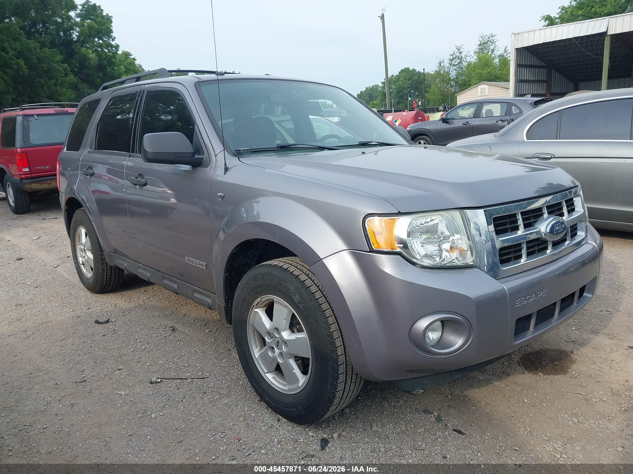 2008 Ford Escape Xlt Silver vin: 1FMCU03168KA63878