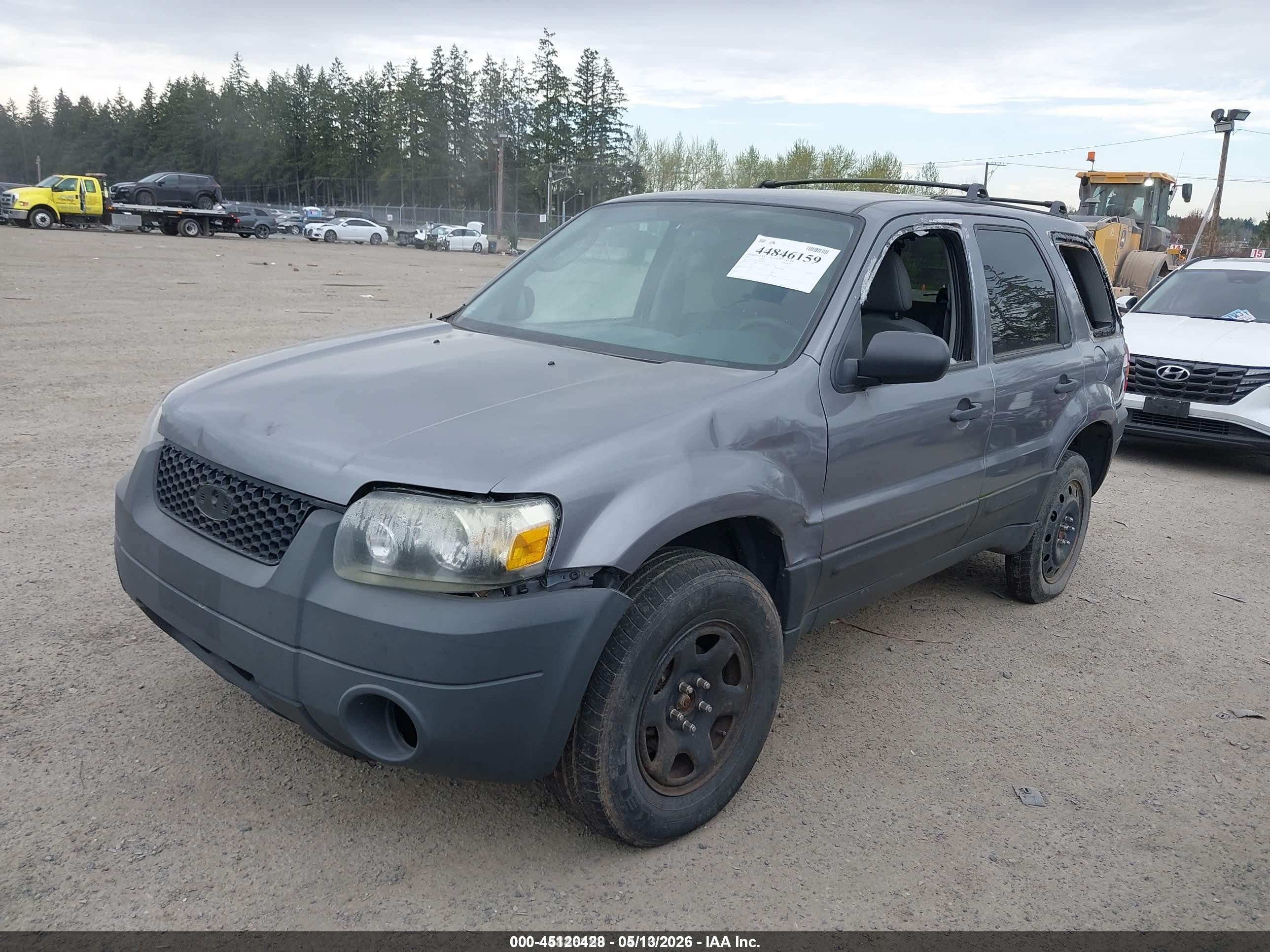 2007 Ford Escape Xlt/xlt Sport Gray vin: 1FMCU03177KB33449