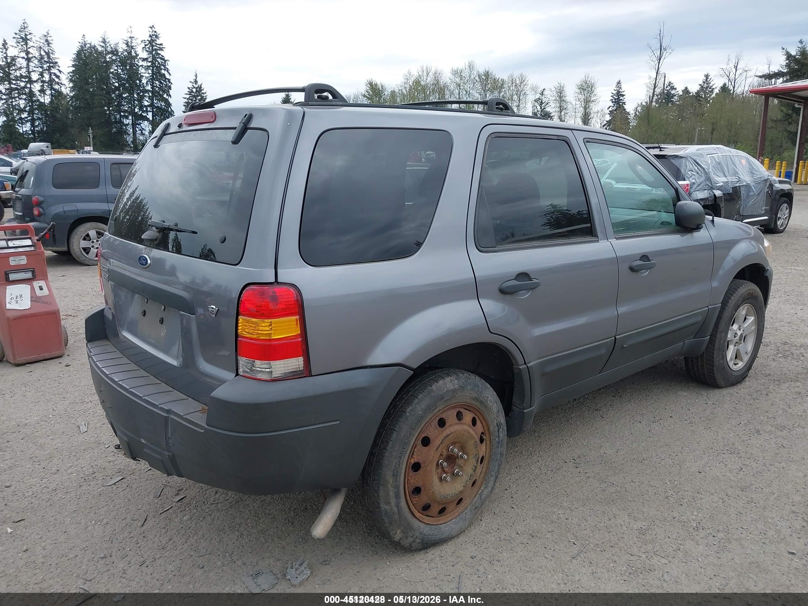 2007 Ford Escape Xlt/xlt Sport Gray vin: 1FMCU03177KB33449