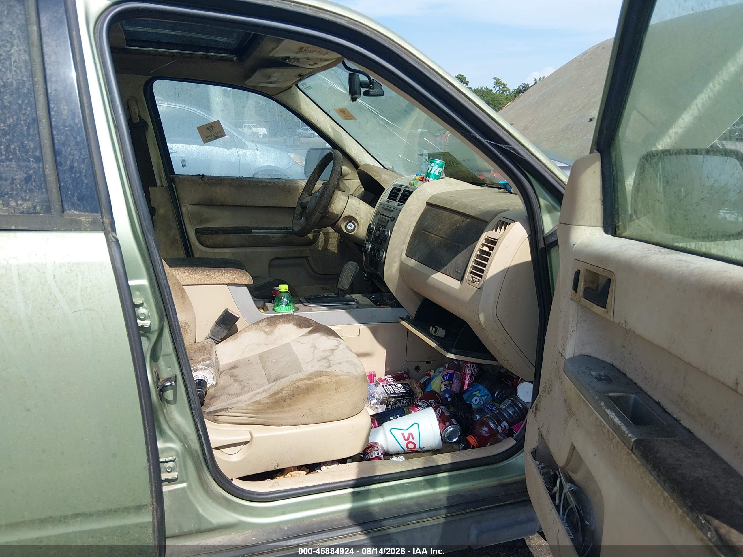 2008 Ford Escape Xlt Green vin: 1FMCU03178KB49975
