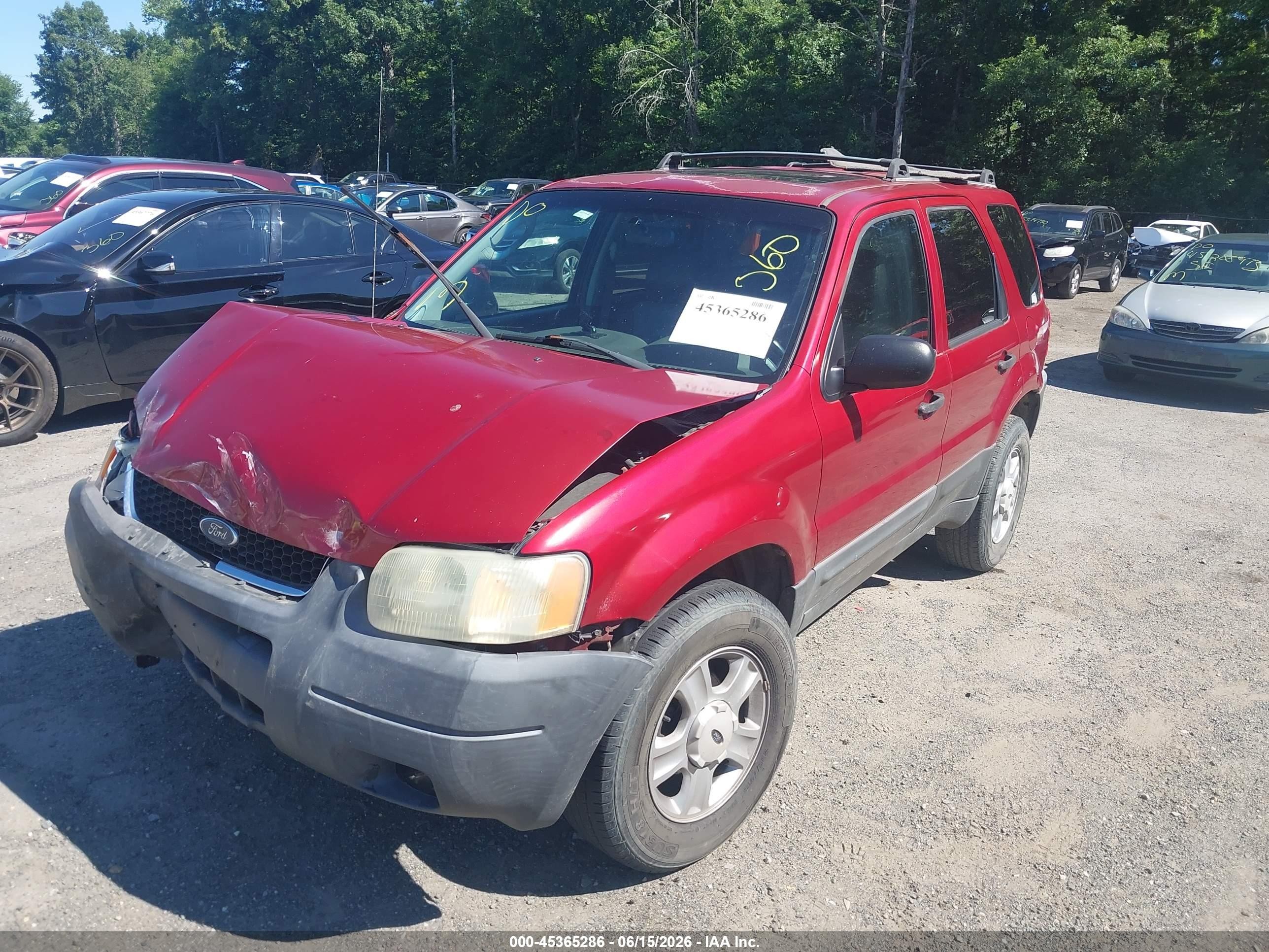 2003 Ford Escape Xlt Red vin: 1FMCU03183KE15187