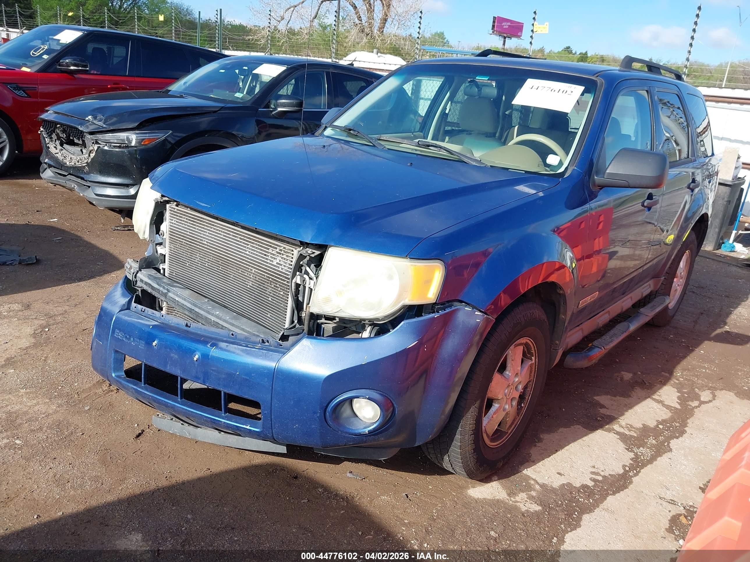 2008 Ford Escape Xlt Blue vin: 1FMCU03188KD30857