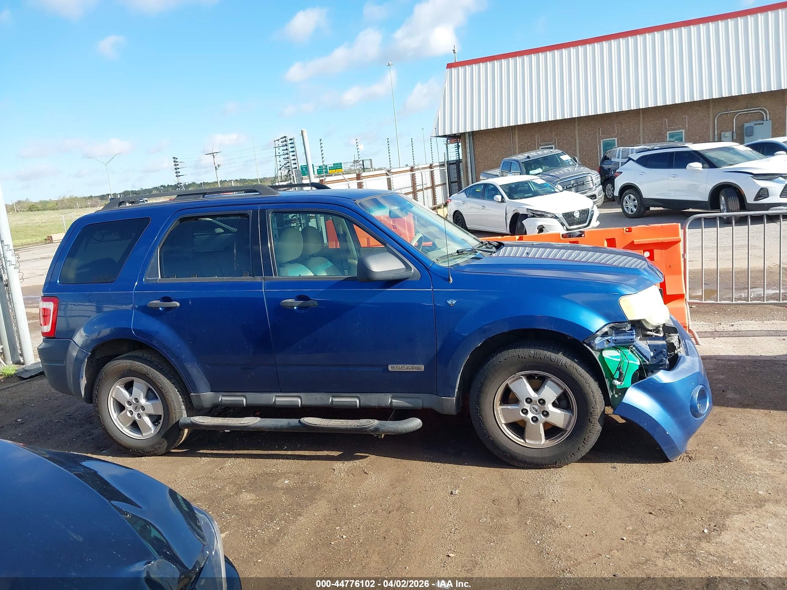 2008 Ford Escape Xlt Blue vin: 1FMCU03188KD30857
