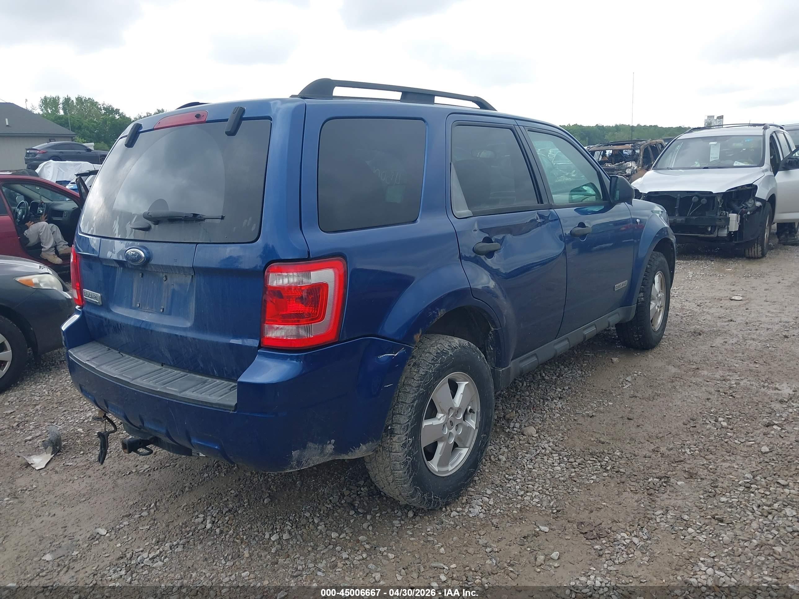 2008 Ford Escape Xlt Blue vin: 1FMCU03188KD48856