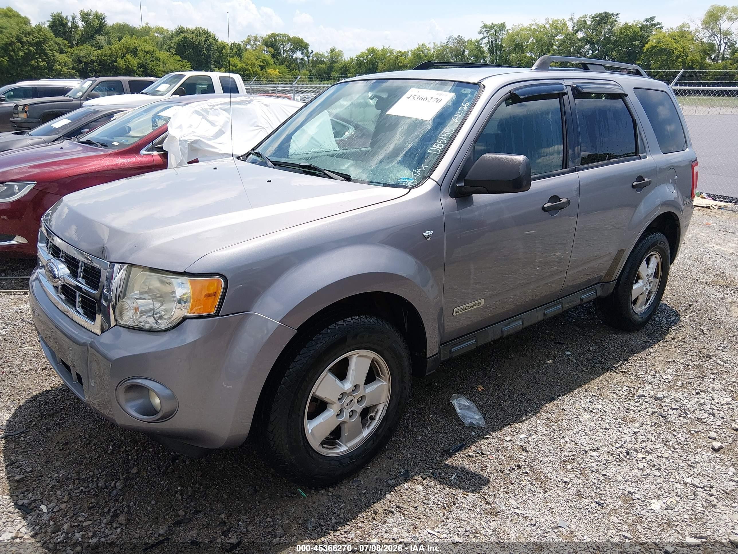 2008 Ford Escape Xlt Серый vin: 1FMCU03188KD65155