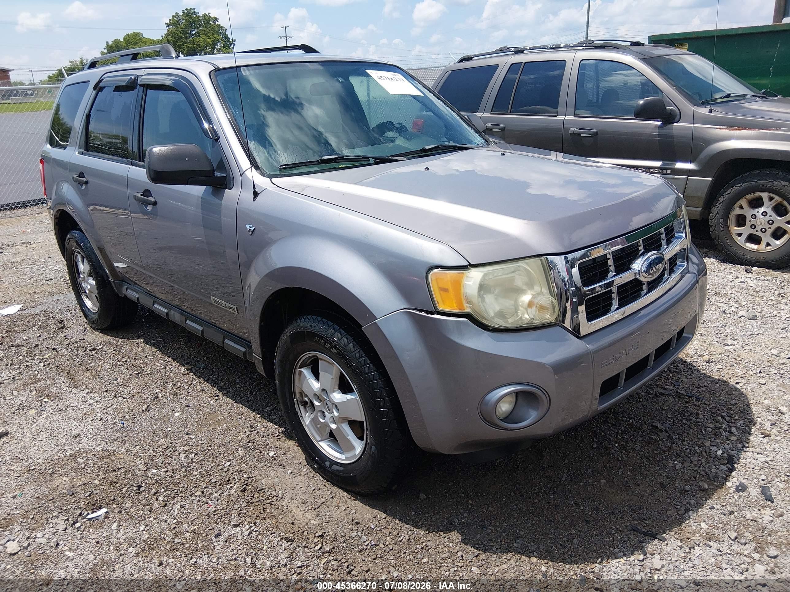 2008 Ford Escape Xlt Gray vin: 1FMCU03188KD65155